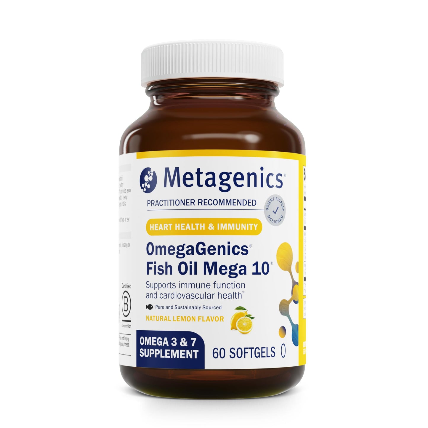 Metagenics OmegaGenics Mega 10, Omega-3 Heart Health Support Capsules 60