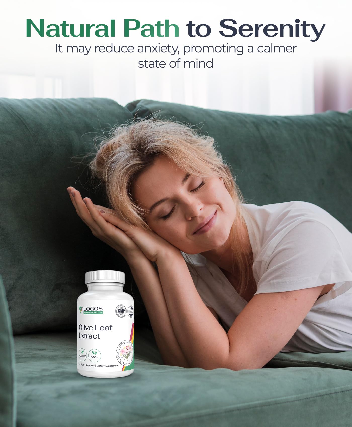logos nutritionals Olive Leaf Extract Capsules 60 Count