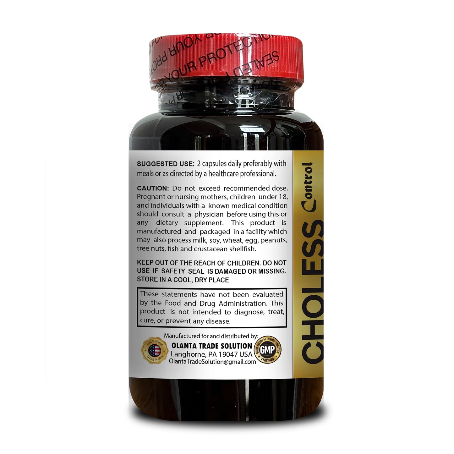 OLANTA TRADE SOLUTION Choless Control Daily Wellness Capsules, 60 Capsules