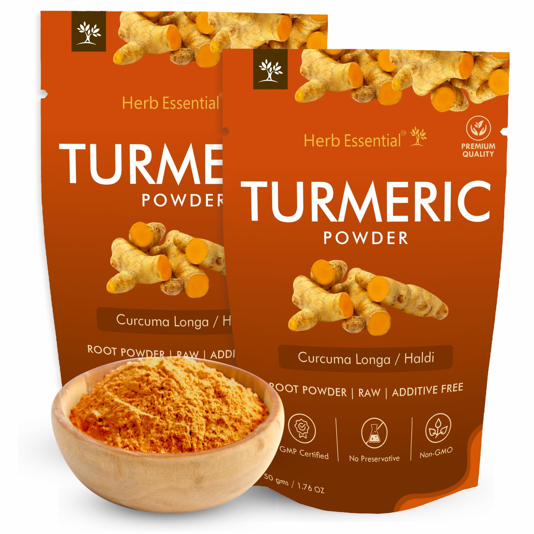 Herb Essential Organic Turmeric Root Powder, 3.53 oz