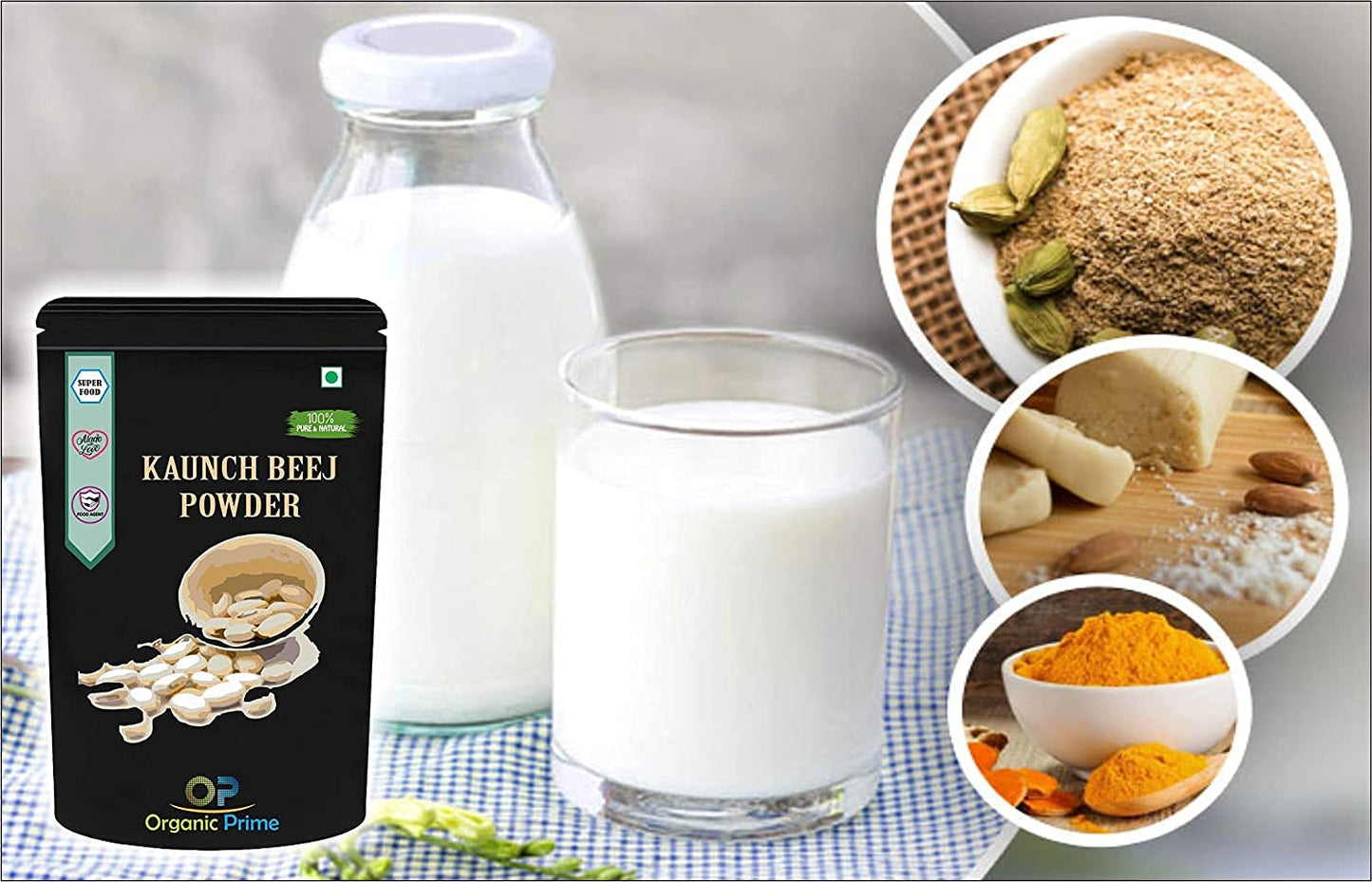Metrol Organic Prime Kaunch Beej Powder, 3.5274 oz