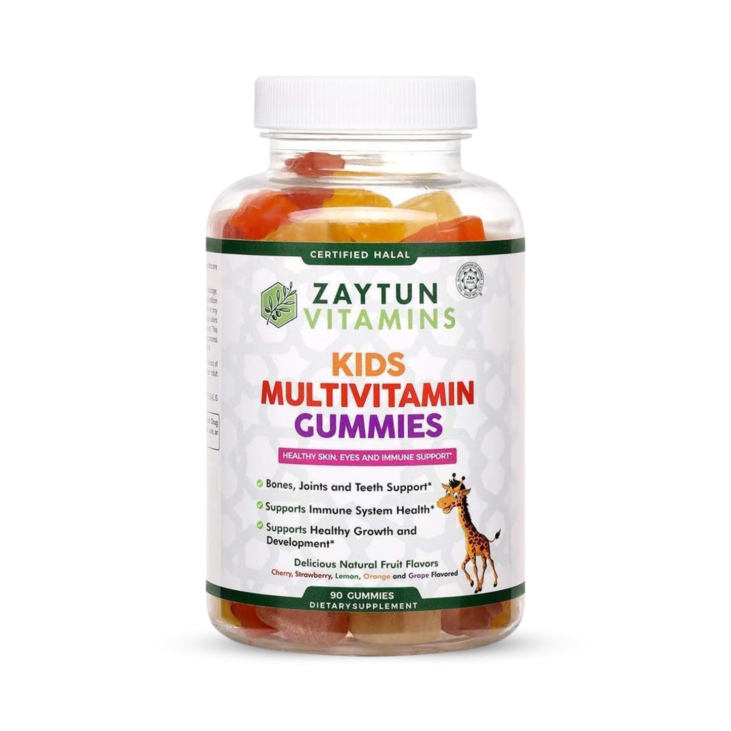 Zaytun Vitamins Halal Vitamins for Kids Multivitamin Gummies, 90 Count