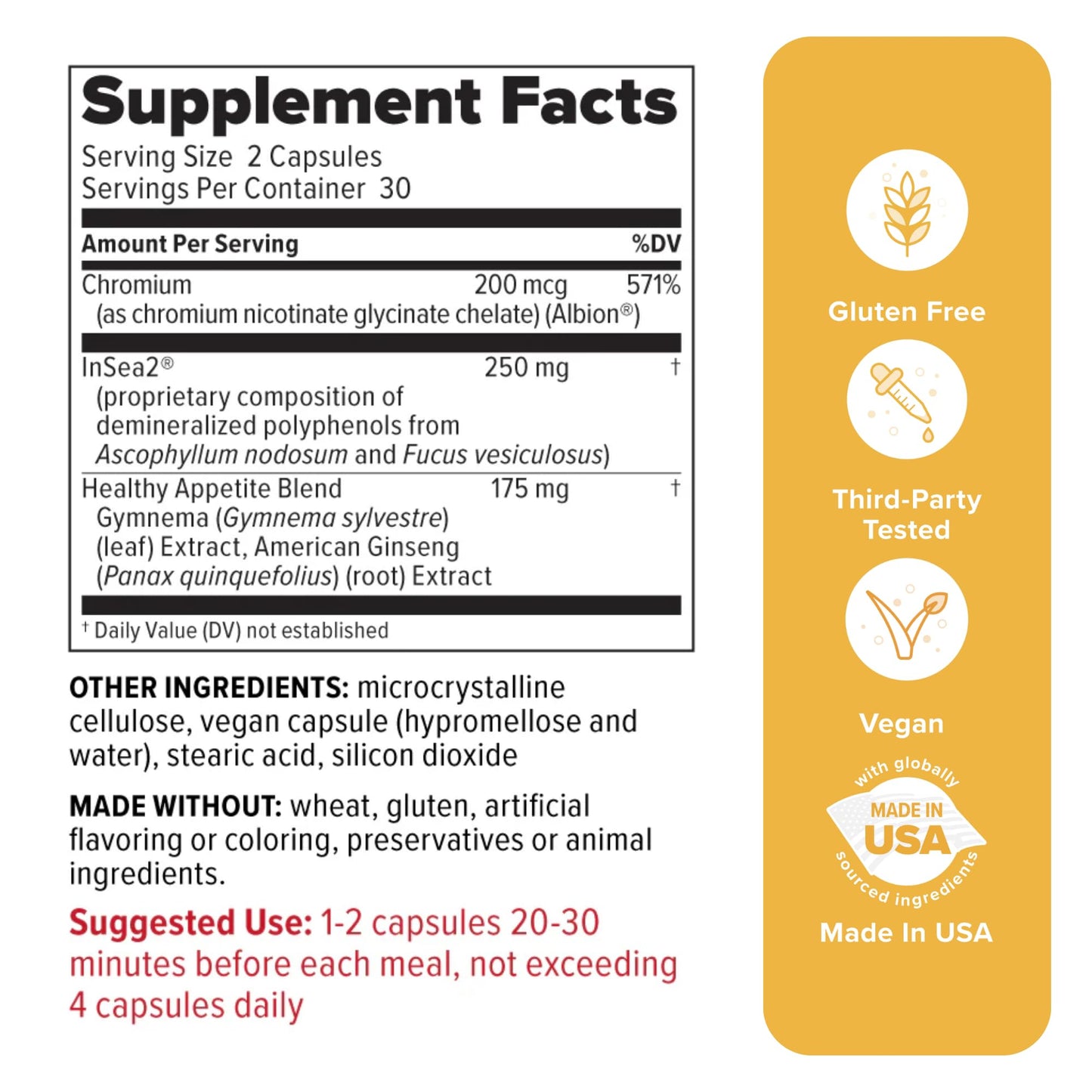 Redd Remedies Crave Stop Capsule 60 Count