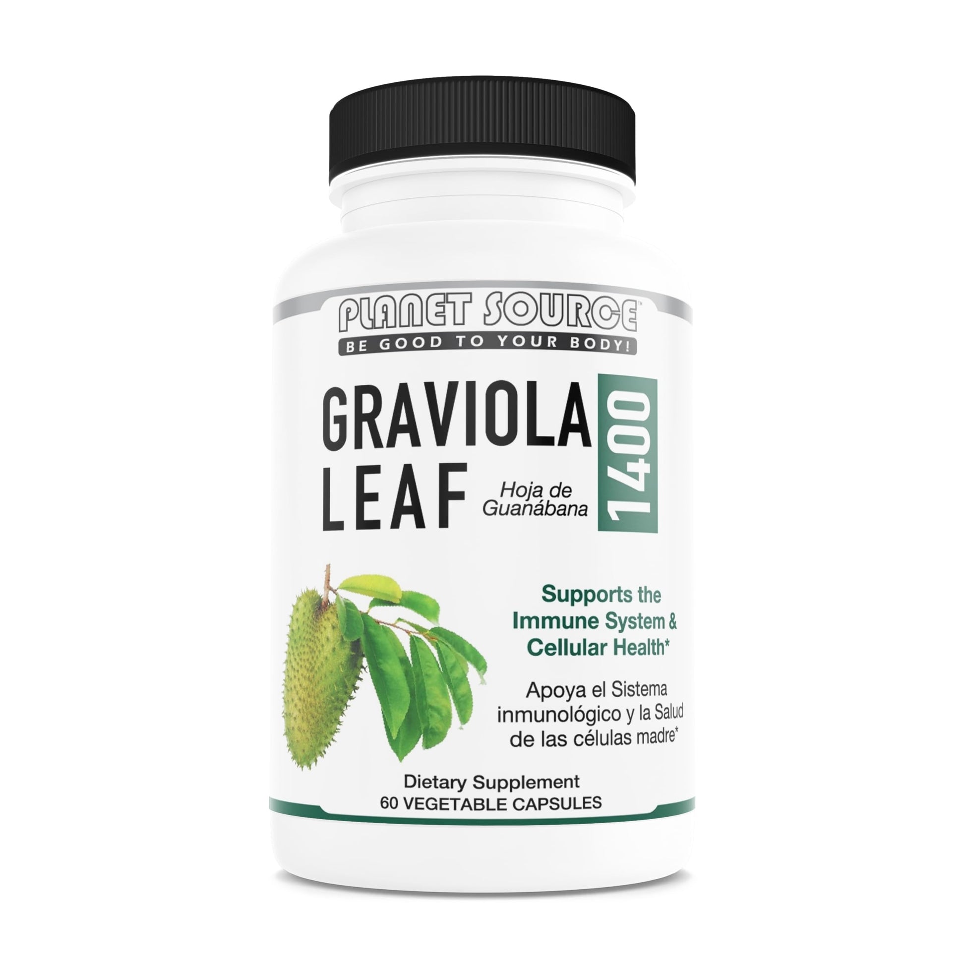 Planet Source Graviola Leaf Capsules 60 Count