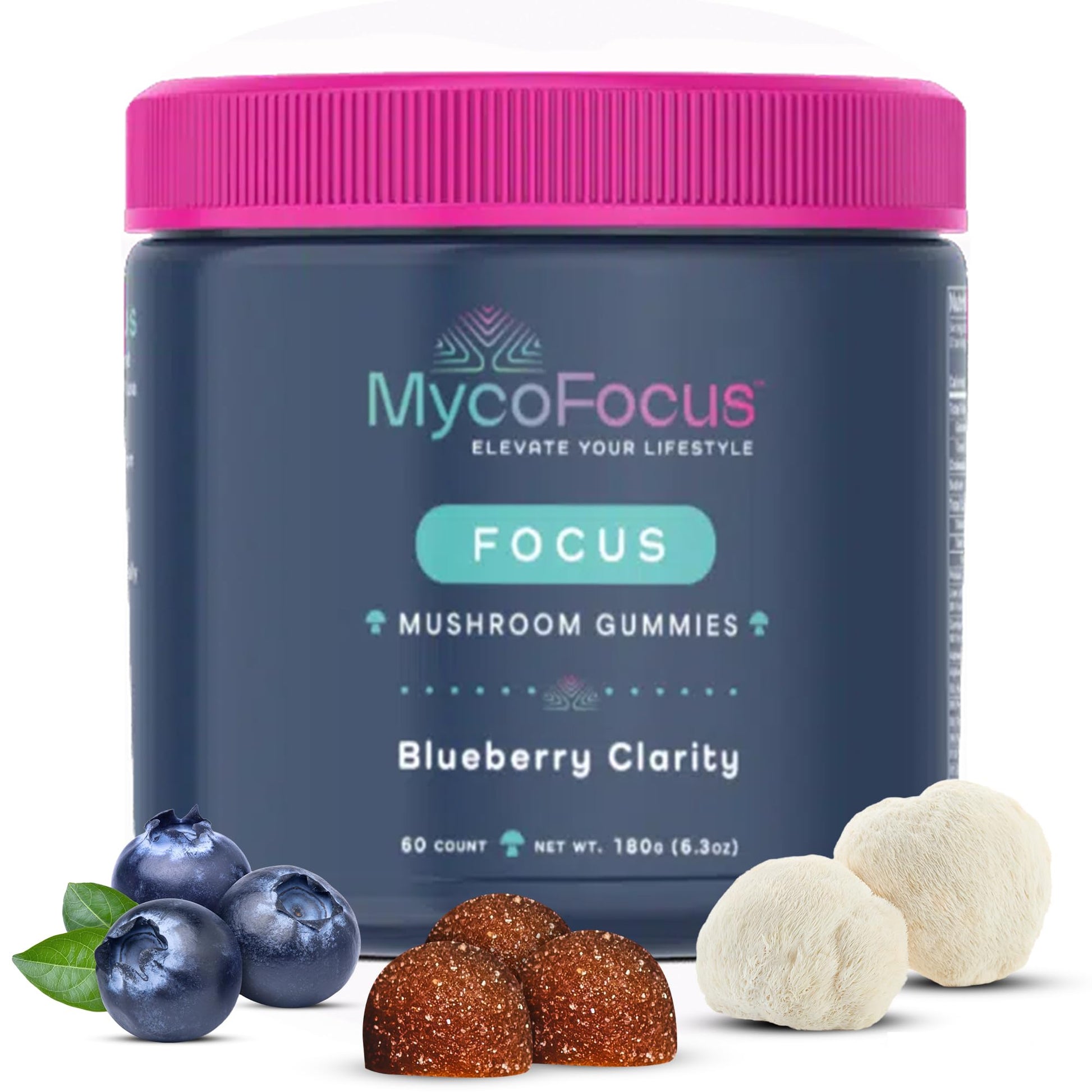 MycoFocus Clarity and Focus Mushroom Gummies 60 Count