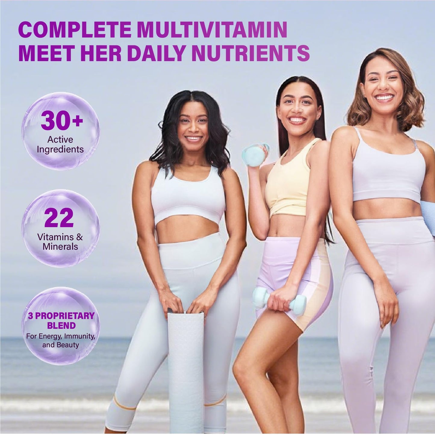 Veyttisy Methylated Multivitamin Gummy for Women, 60 Count