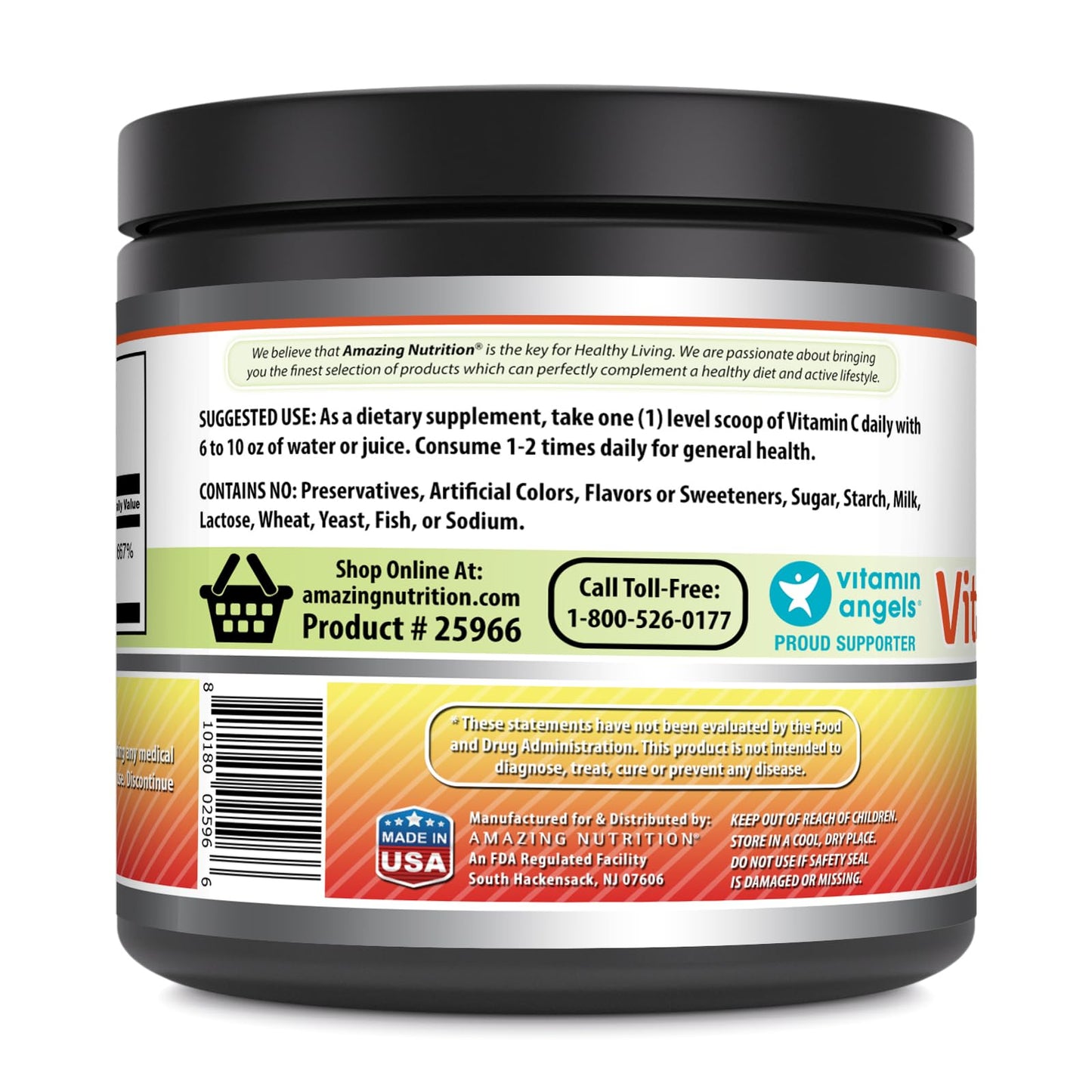 Amazing Nutrition Vitamin C Powder Supplement, 1 Ounce