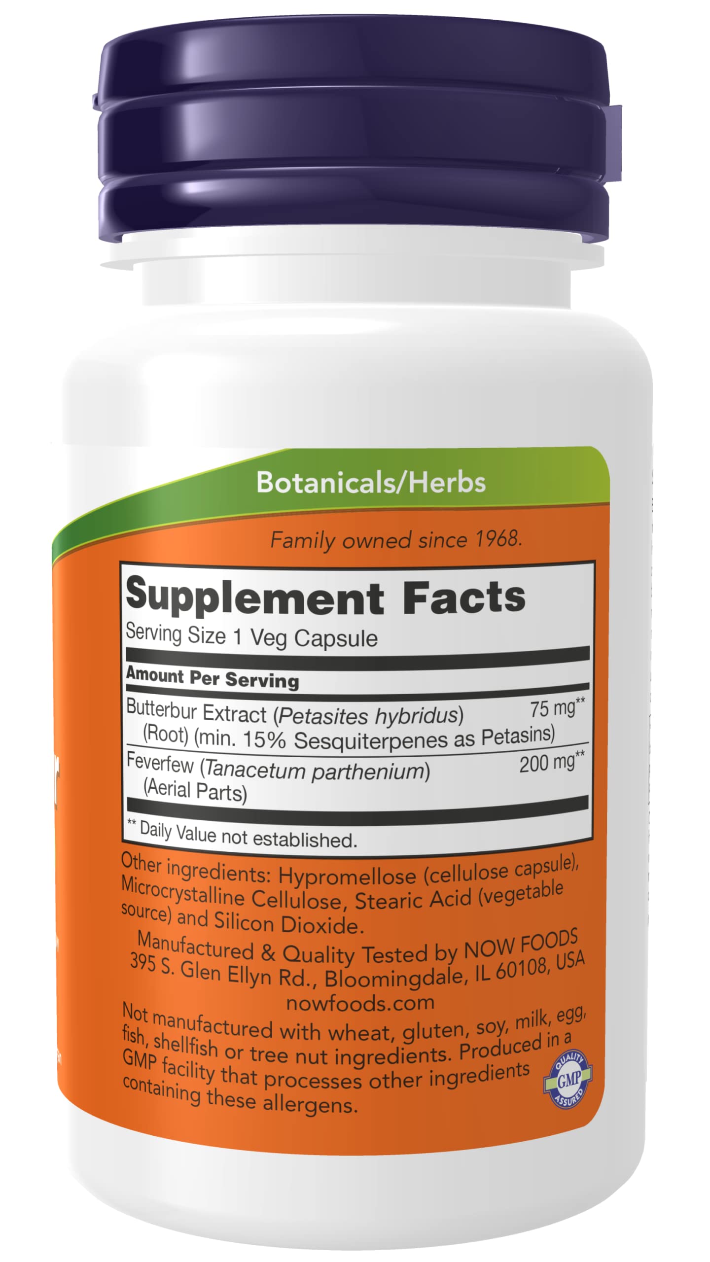 NOW Foods Butterbur Capsules, 120 Count