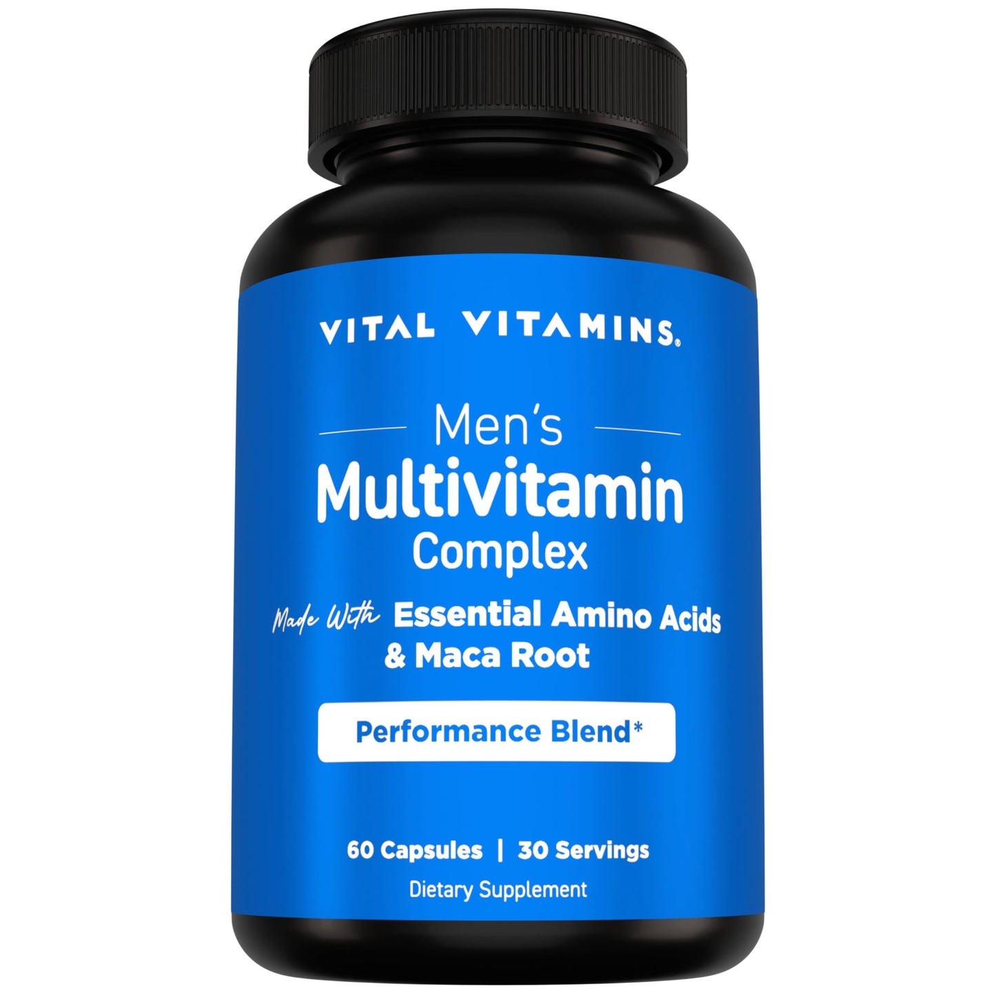 Vital Vitamins Men's Multivitamin Complex for Vitality & Performance Capsules, 60 Count