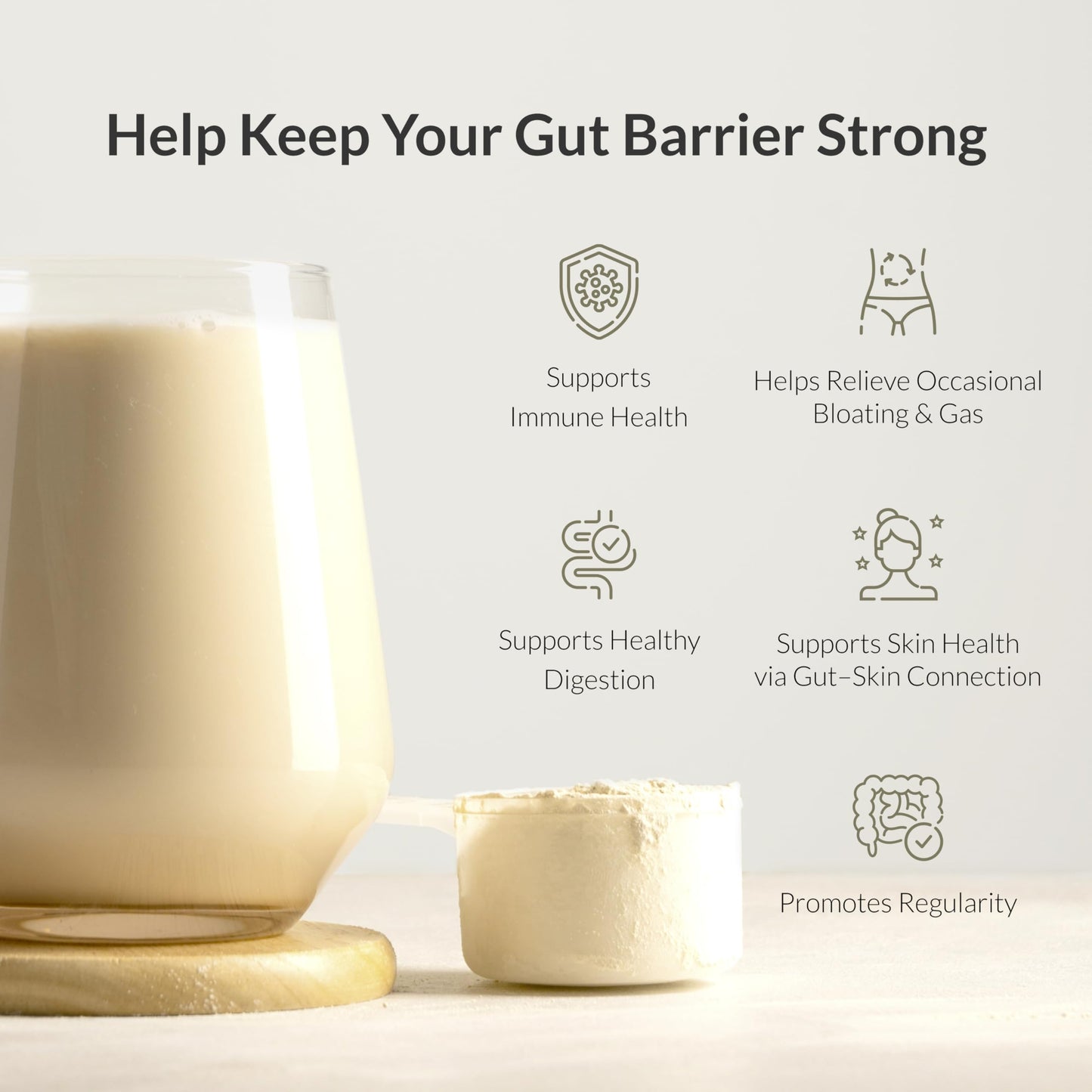BIOptimizers Microbiome Breakthrough Gut Support Powder – Vegetarian Vanilla – 5.3 oz – 30 Servings