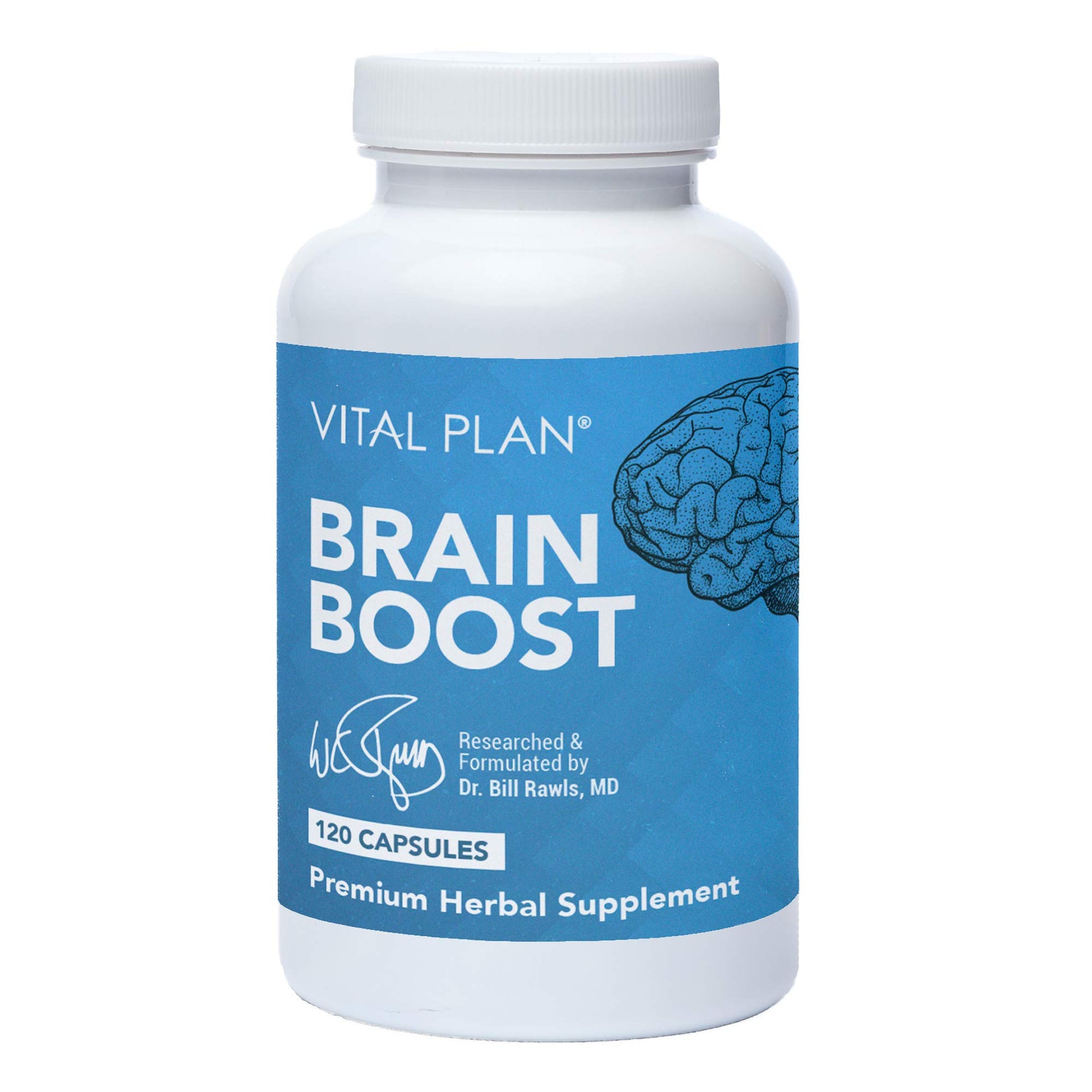 Vital Plan Brain Boost Supplement Capsules 120 Count