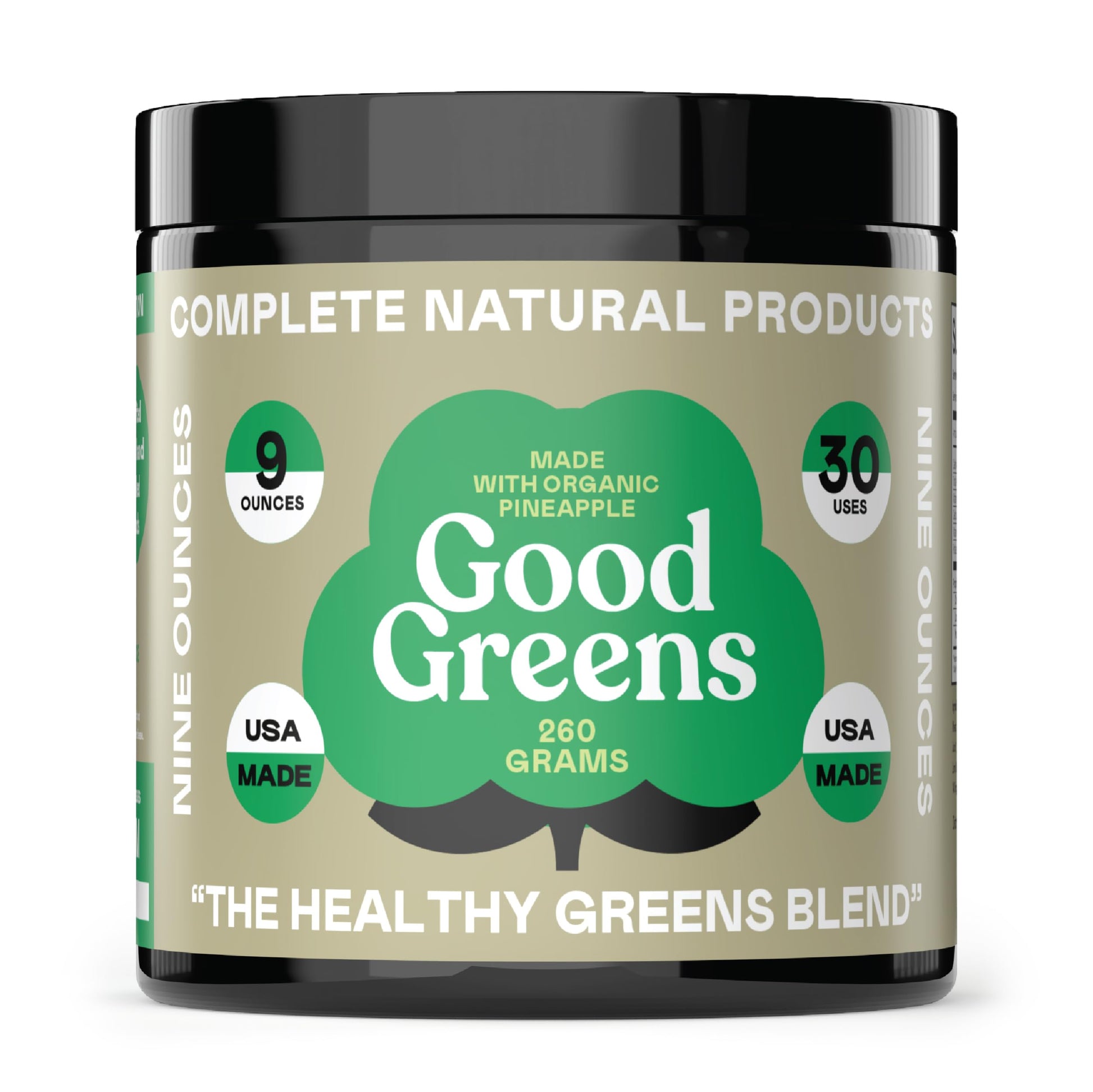 Complete Natural Products Good Greens Superfood Powder - The Healthy Greens Blend 10