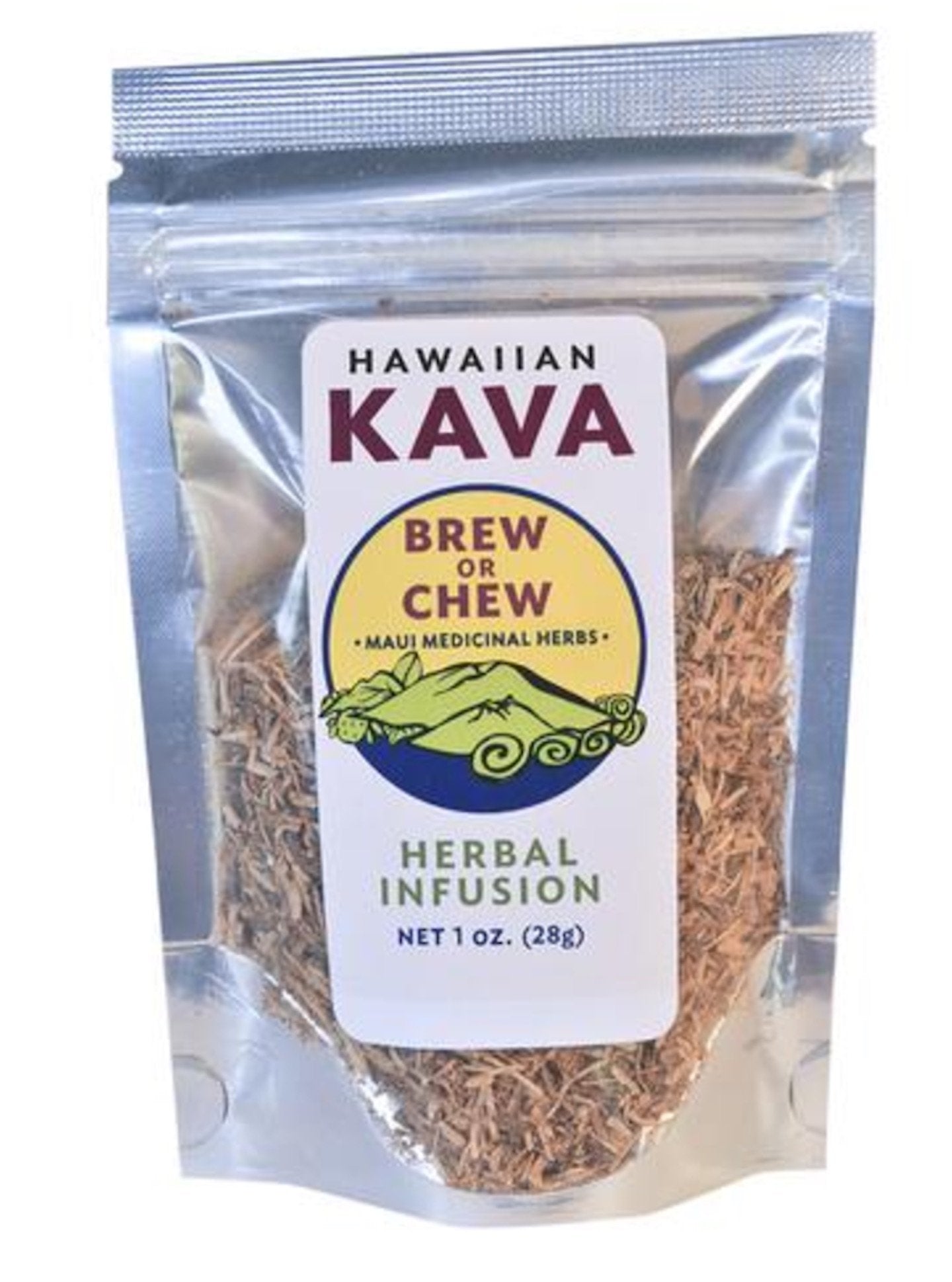Maui Medicinal Herbs Hawaiian Kava Brew or Chew Piper Methysticum Root from Hawaii, 1 oz