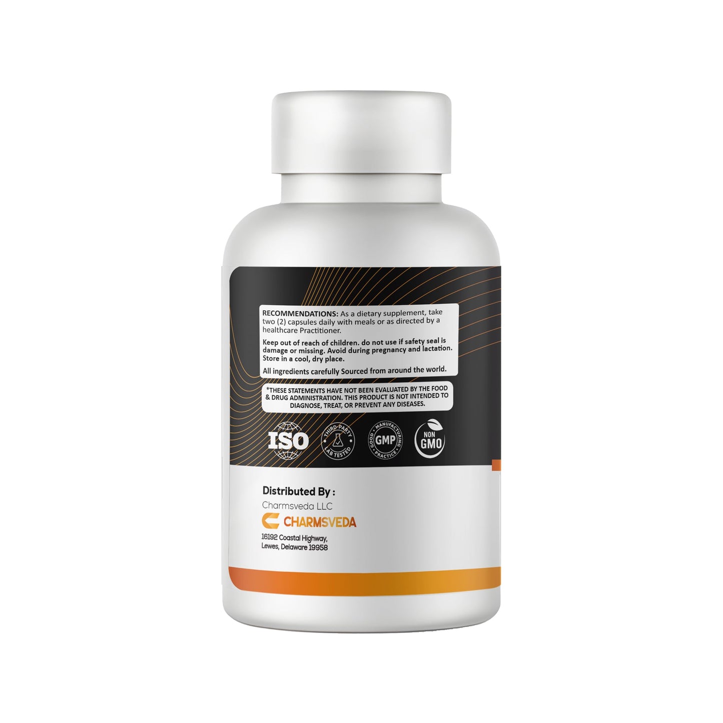 CHARMSVEDA Creatine Monohydrate Capsules 60 Count