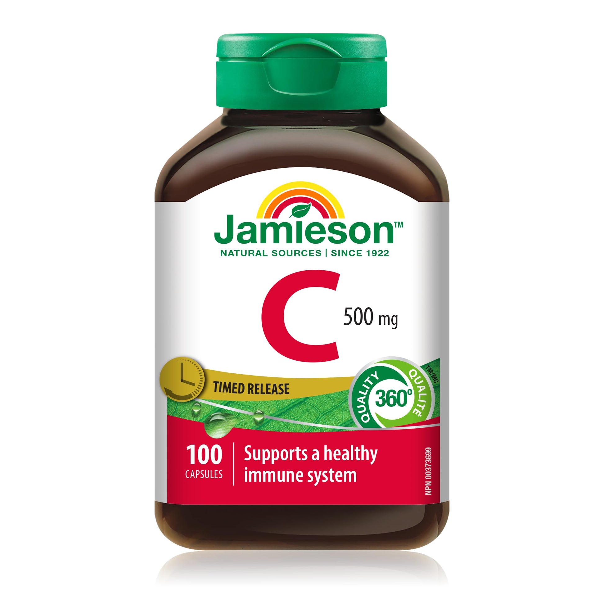 Jamieson Vitamin C 500 mg Timed Release Capsule, 100 Caplets