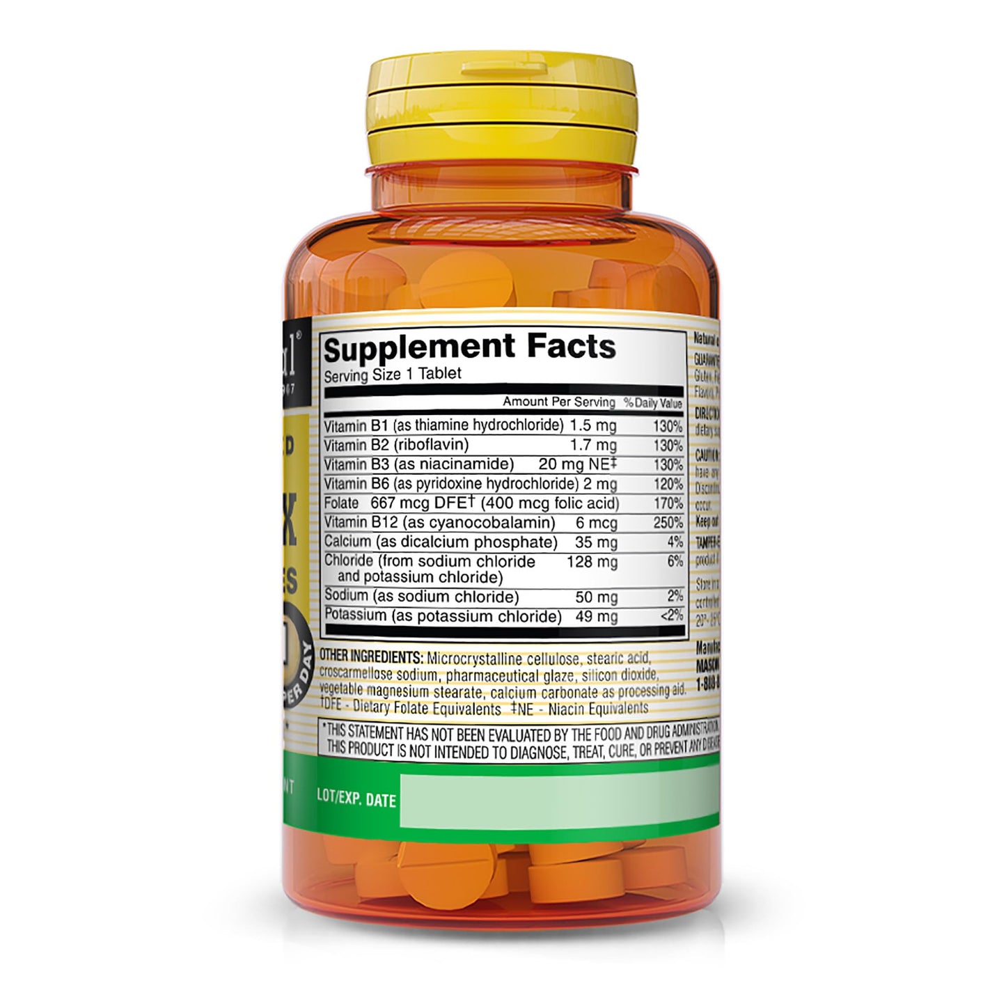MASON NATURAL Vitamin B-Complex with Electrolytes Tablet, 60 Count