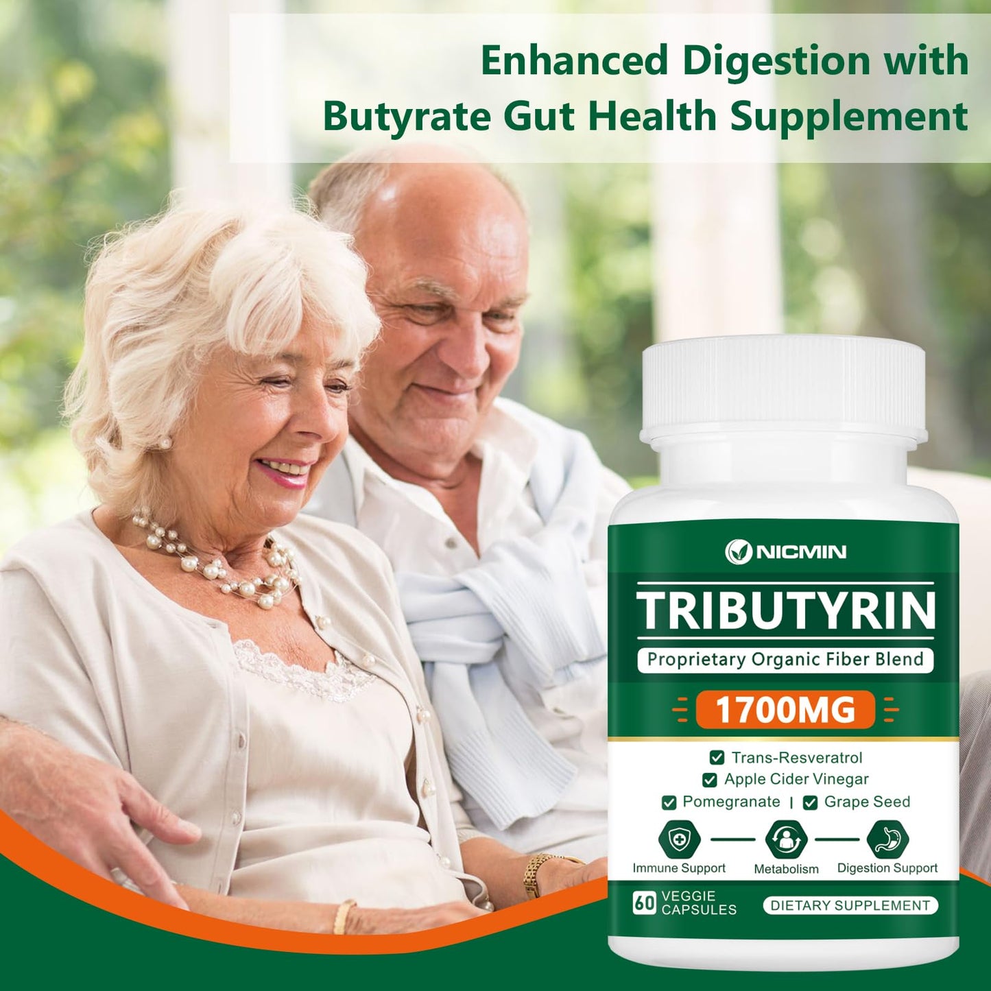 NICMIN Tributyrin Supplement Capsule 60 Count