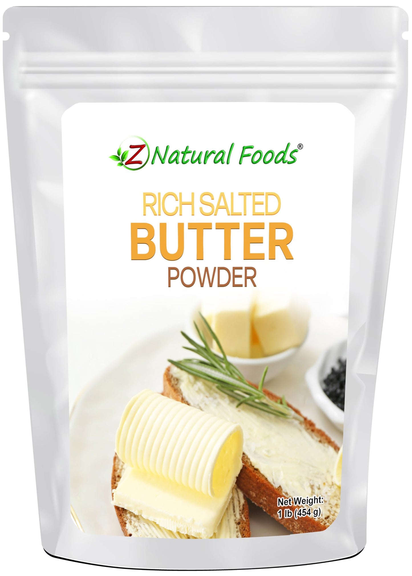 Z Natural Foods Rich Salted Butter Powder, 1 lb (16 oz)