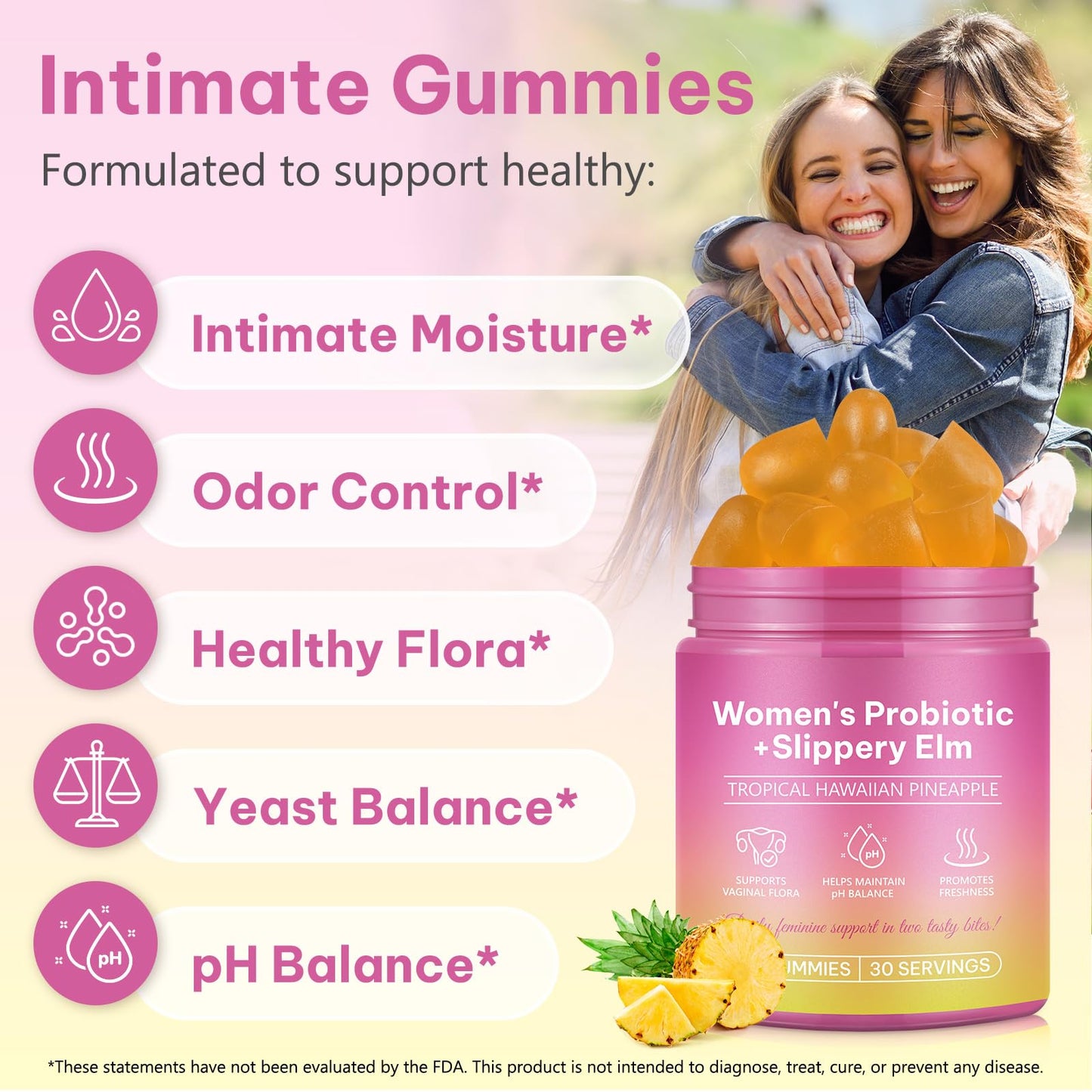 Daiasns Feminine Probiotics Gummies, 60 Count