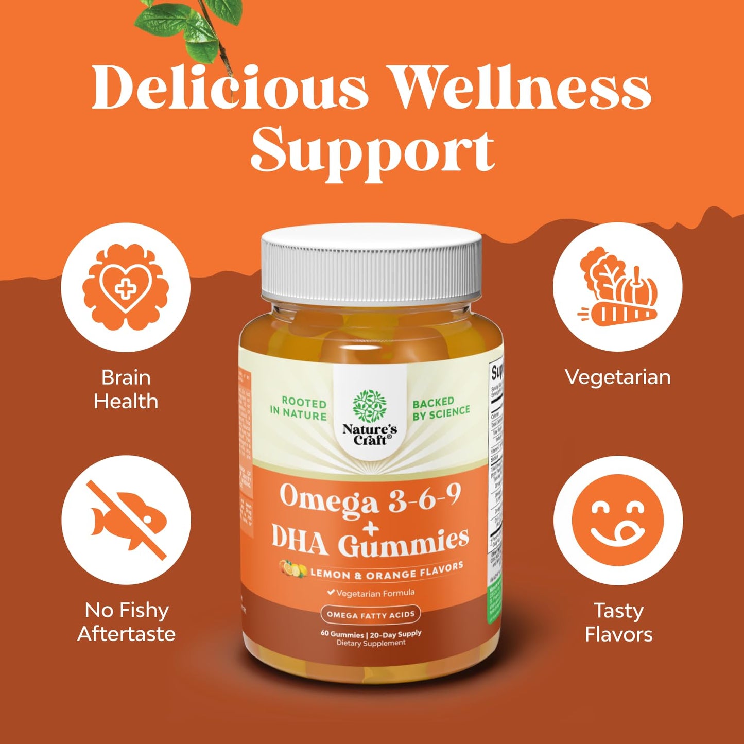 Natures Craft Omega 3 Gummies Gummy 60 Count