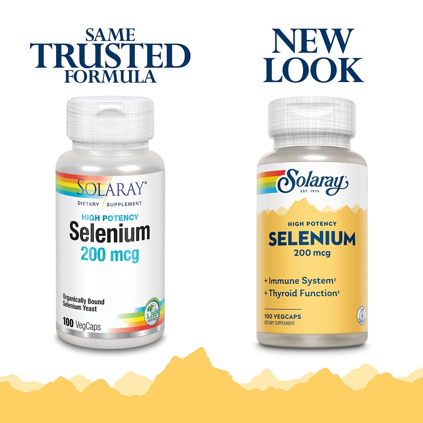 SOLARAY Selenium 200mcg Capsules, 100 Count