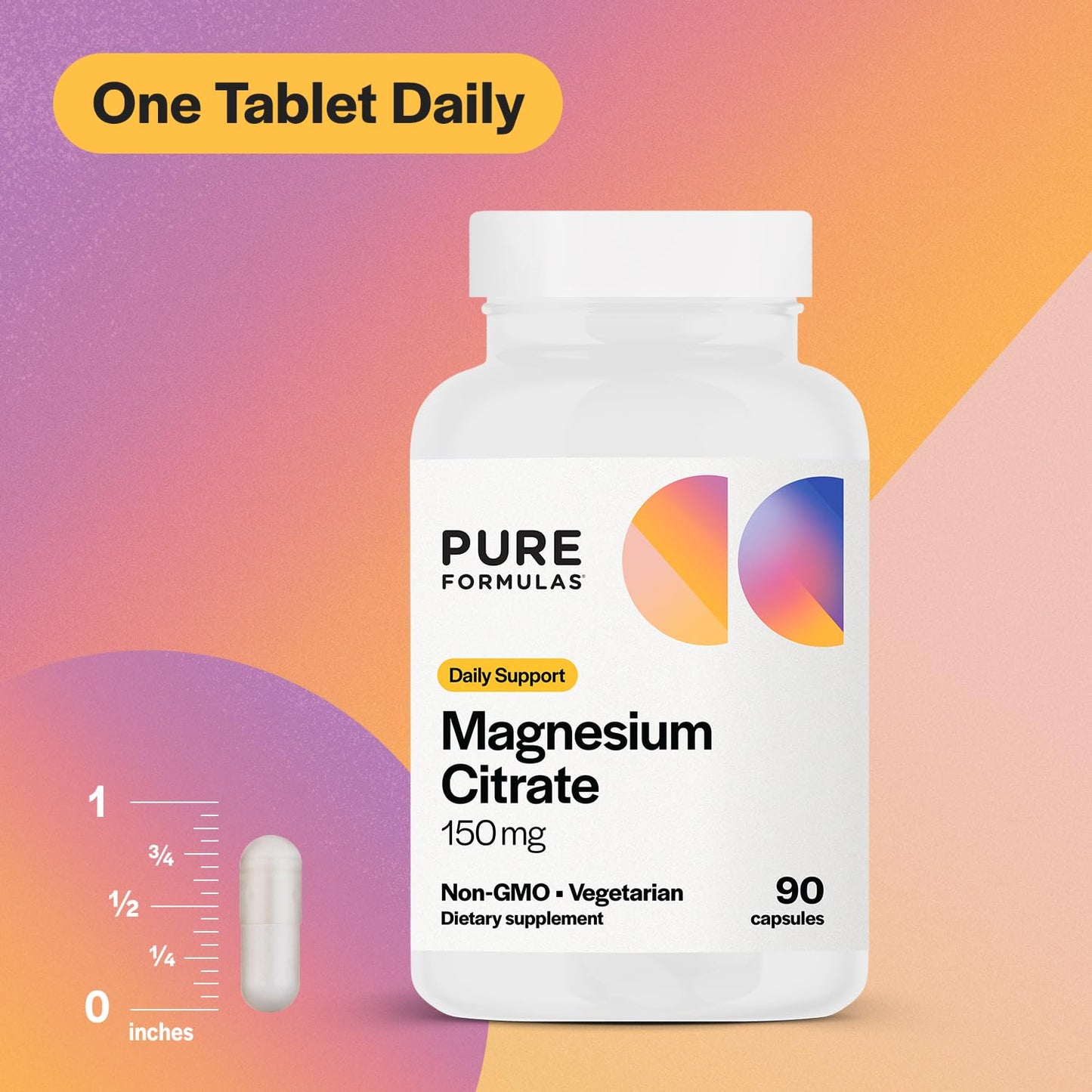 PureFormulas Magnesium Citrate Capsules, 90 Capsules