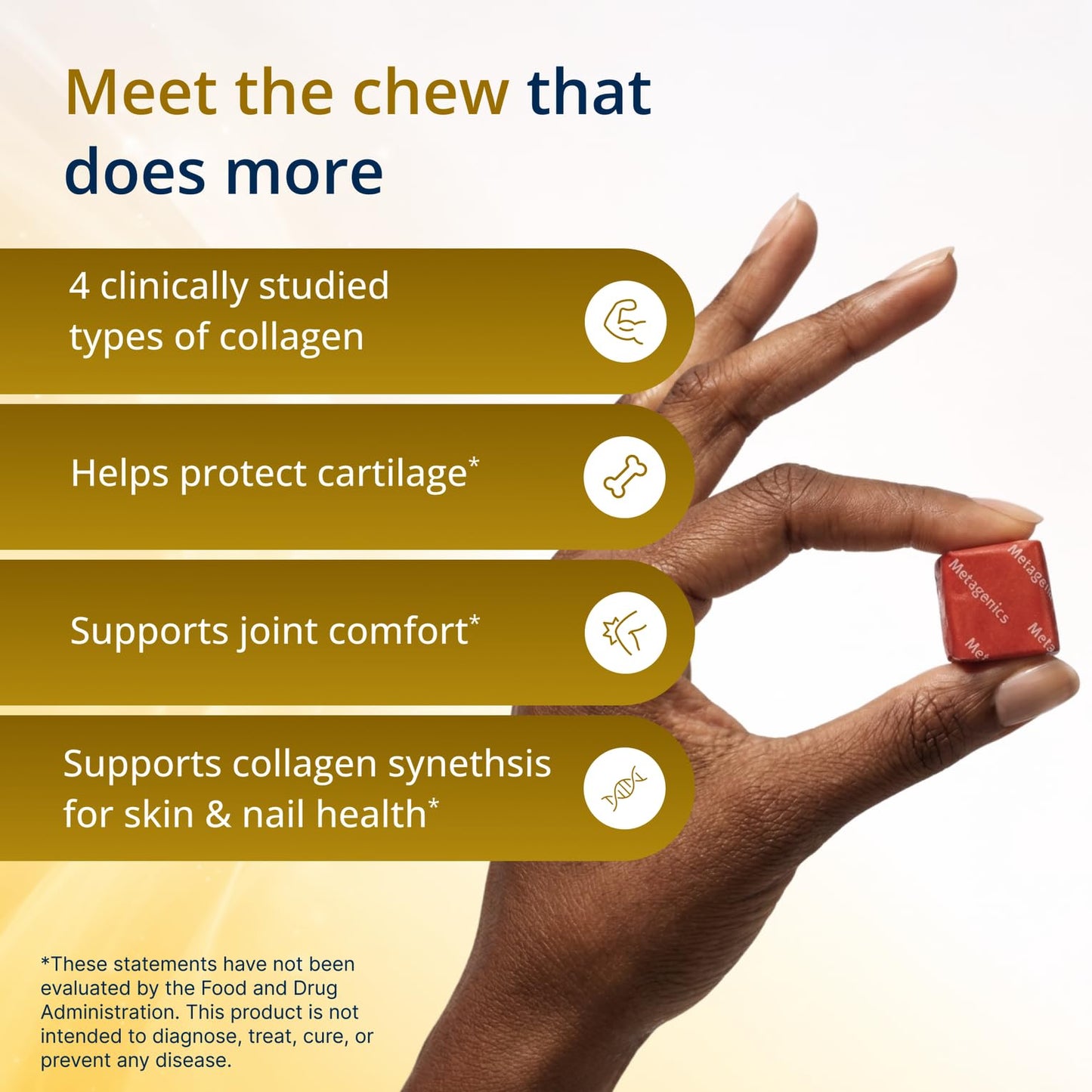 Metagenics StayStrong+ 4-in-1 Collagen Whole Body Chewable 30 Chews