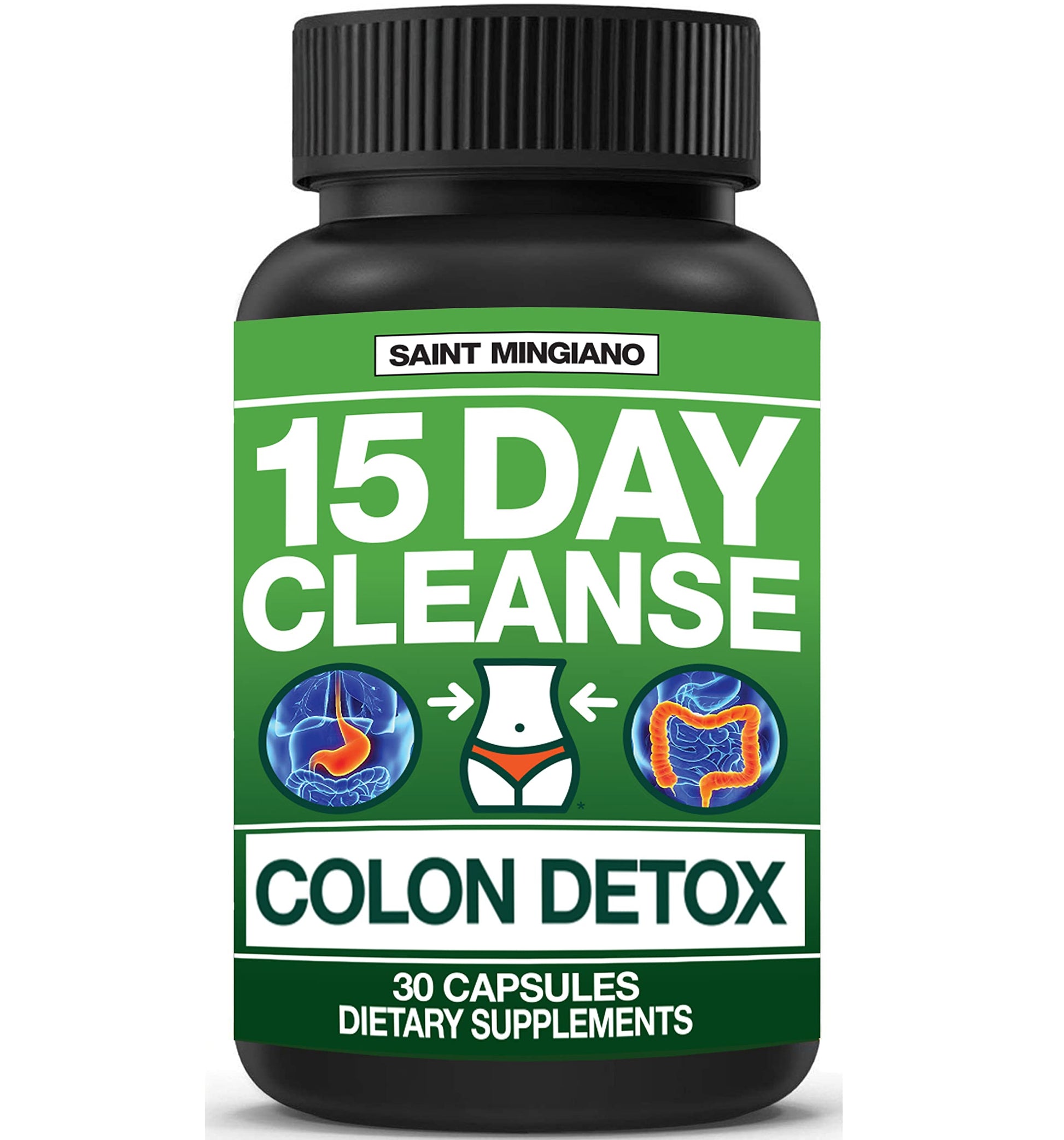 Saint Mingiano 15 Day Cleanse Colon Detox Capsule 30 Count