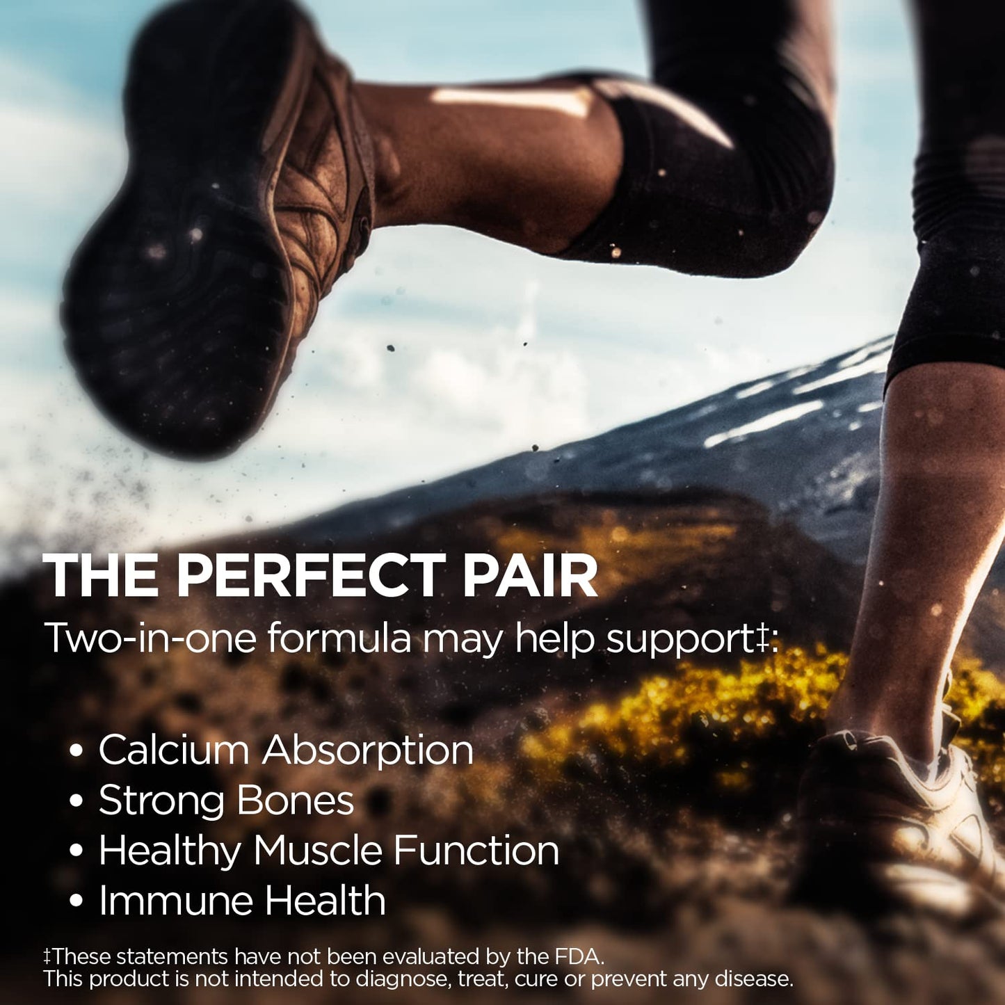 KAL Vitamin D3 & Magnesium Glycinate Enhanced Absorption Formula with BioPerine, Muscle & Bone Health Support, Immune Support, Non-GMO Gluten Free, 90 Capsules
