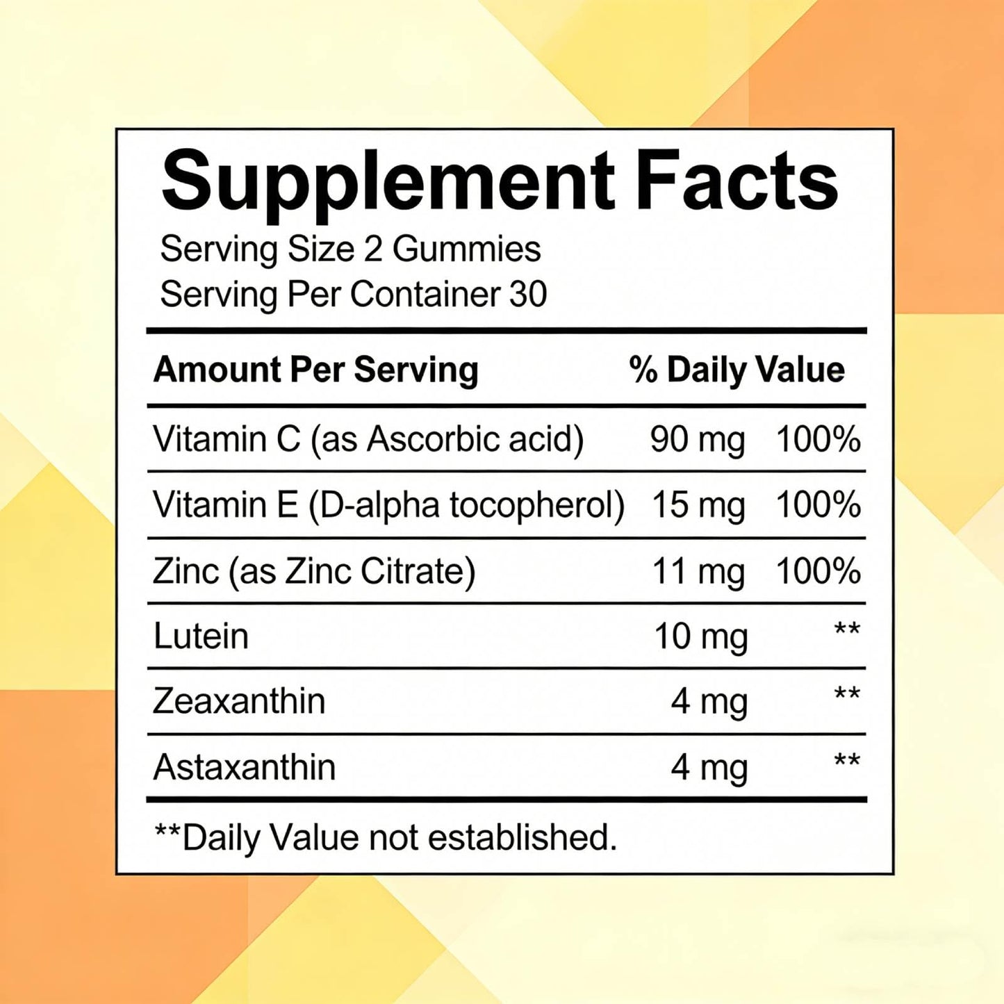 HZSprance Lutein & Zeaxanthin Gummies 60 Gummies