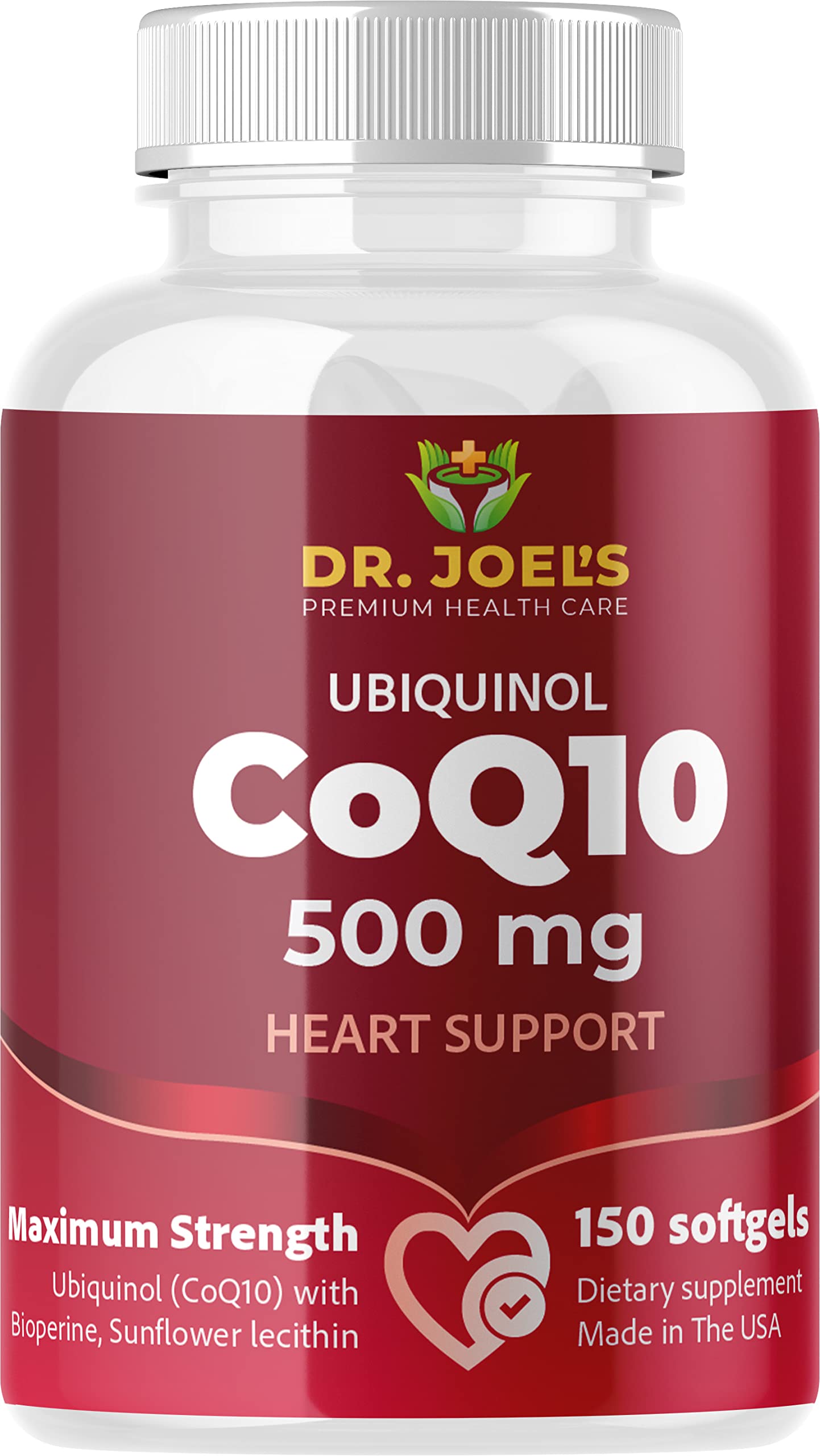 Dr. JOEL'S MOM NUTRIX COQ10 500 mg Maximum Potency & Absorption Immune Support 150 Softgels
