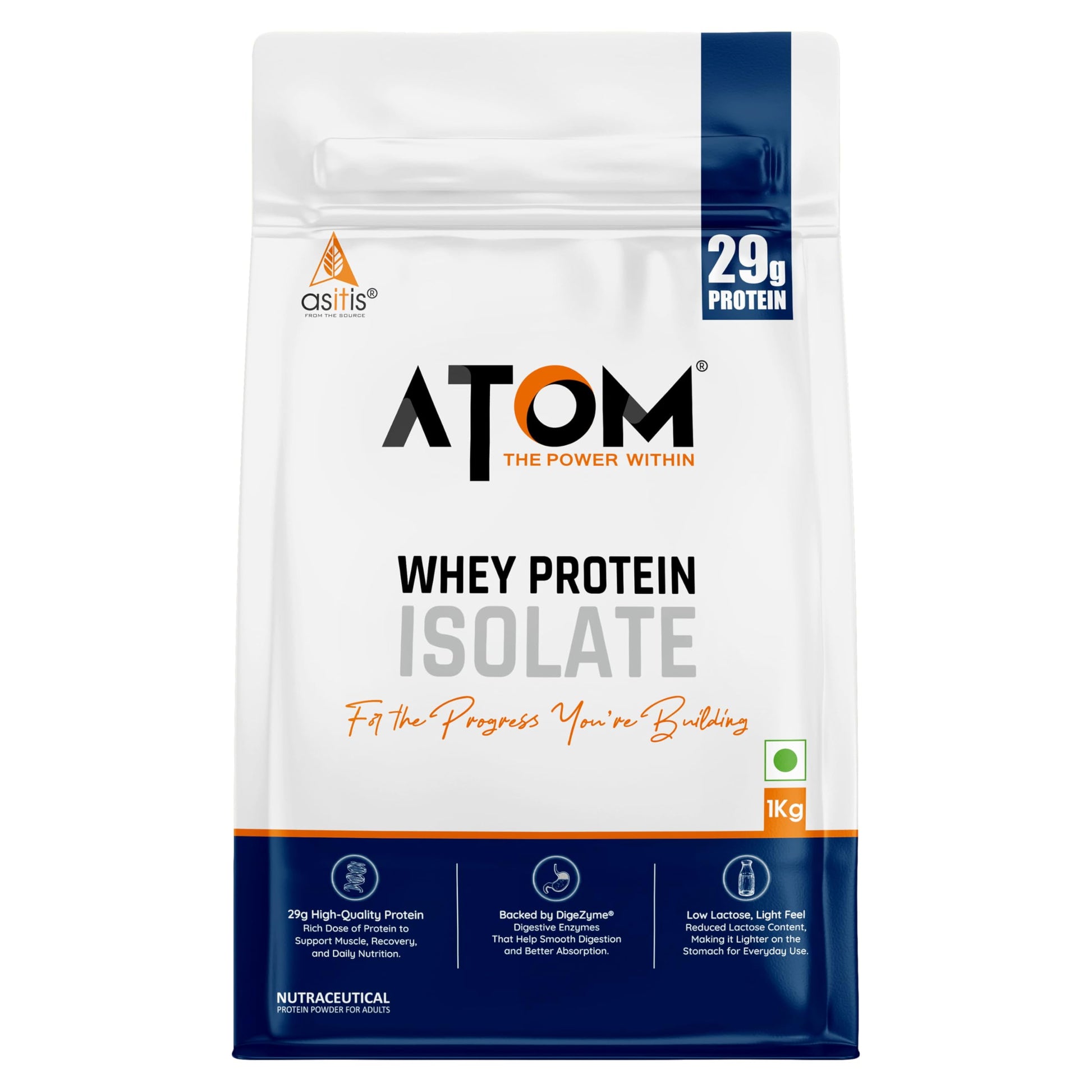 Asitis Nutrition Atom Whey Protein Isolate Powder 2.2 lb