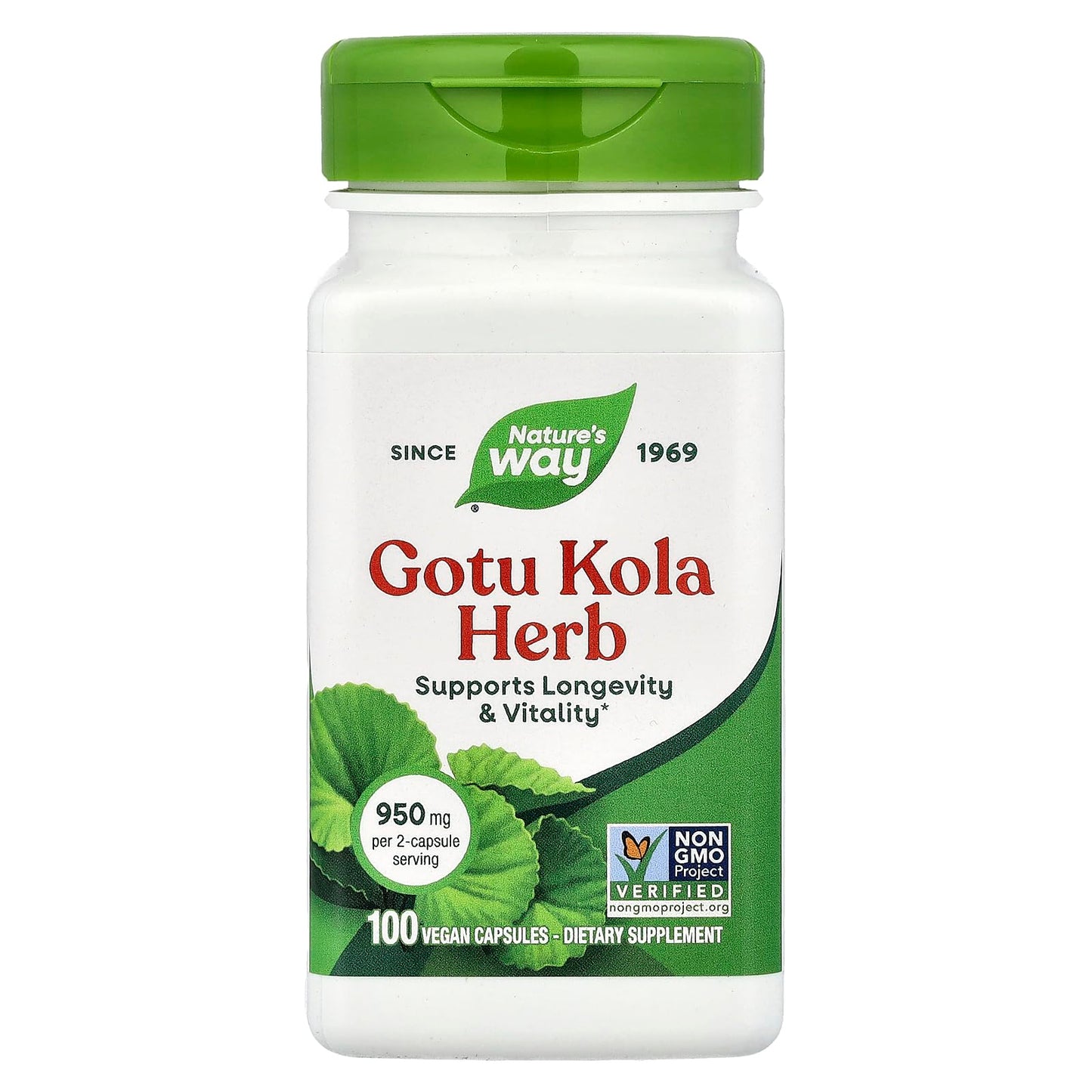 Nature's Way Gotu Kola Herb 475mg Capsule 100 Capsules