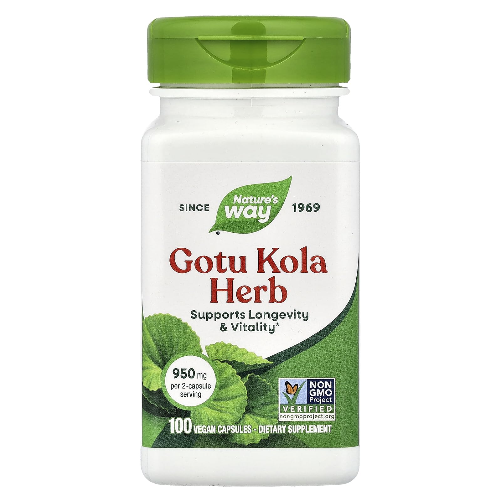 Nature's Way Gotu Kola Herb 475mg Capsule 100 Capsules