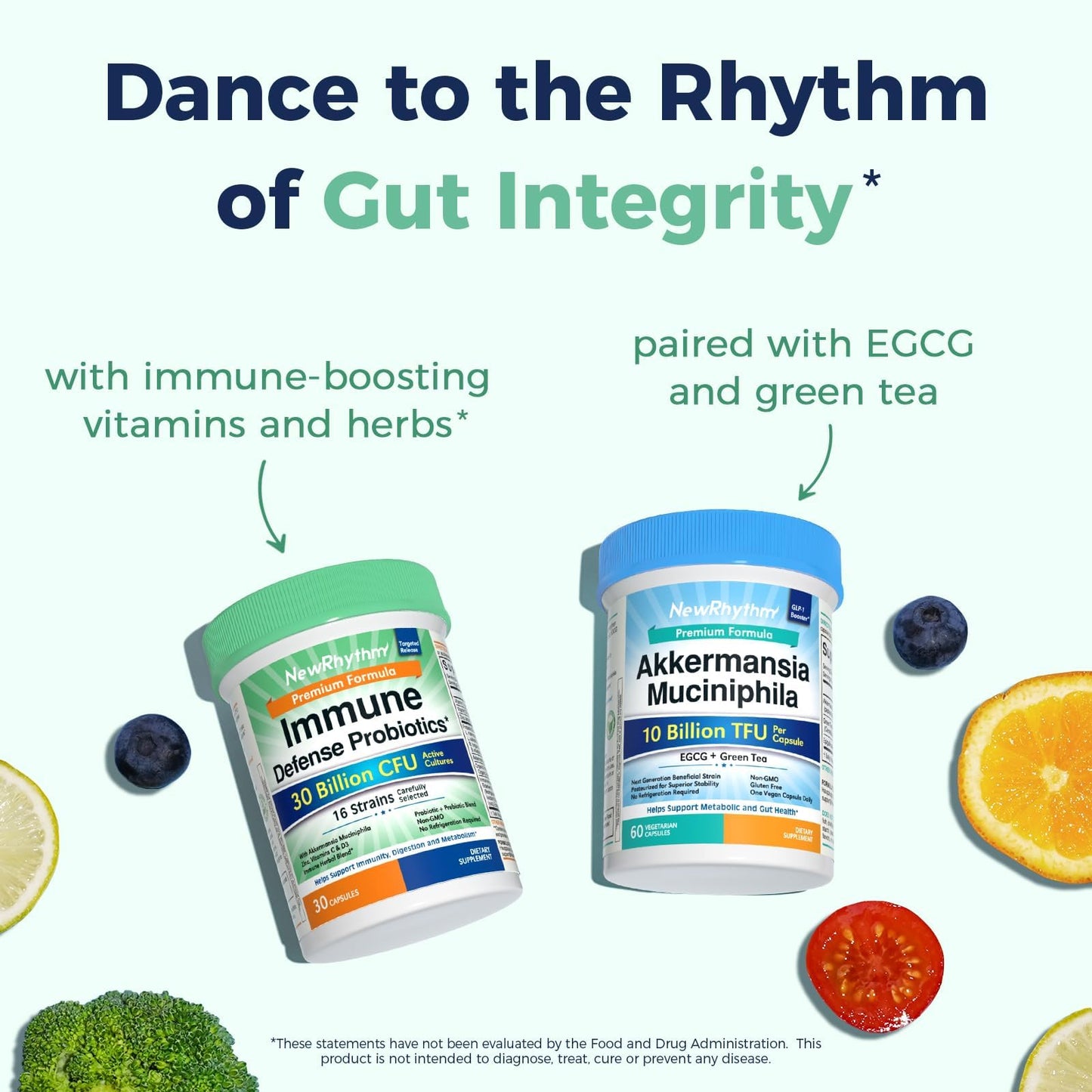 NewRhythm Probiotics for Immune Support Capsules 30