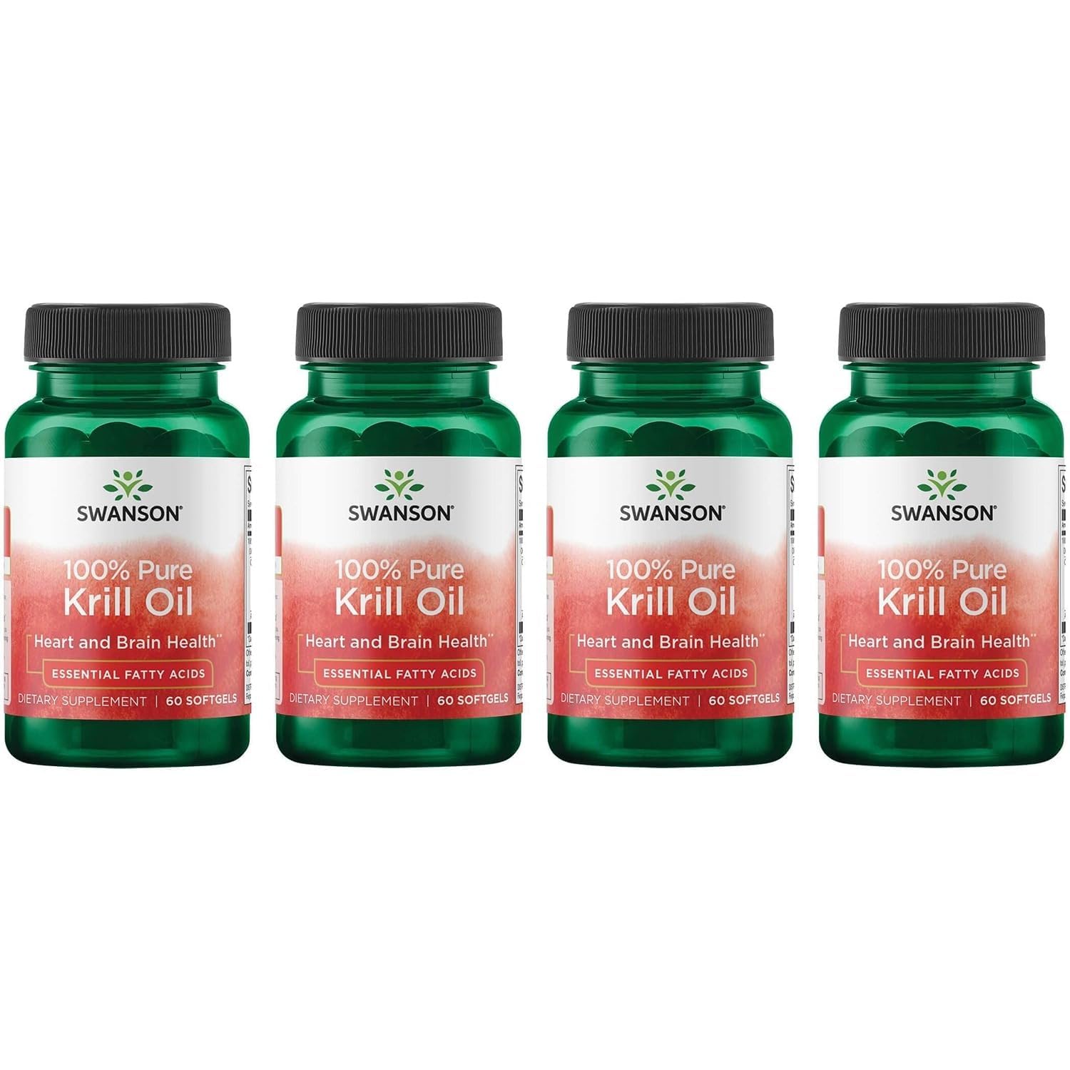 Swanson 100% Pure Krill Oil 500 mg Softgels, 240 Count