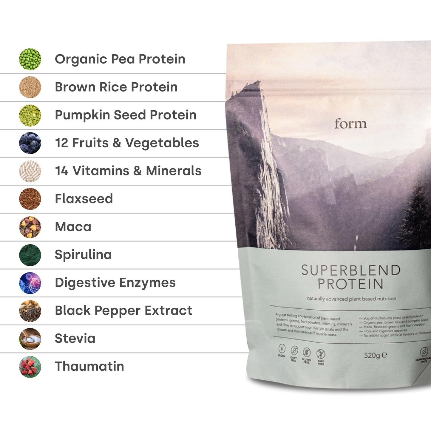 Form Superblend Protein Powder, 1.15 lb