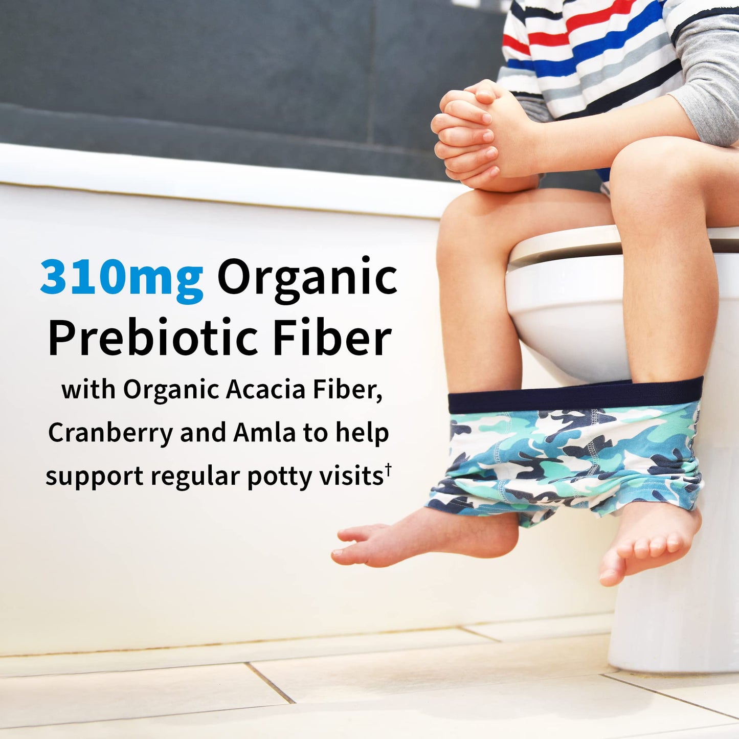 Garden of Life Dr. Formulated Probiotics Organic Kids+ Digestive Health Support with Prebiotic Fiber & Vitamins C & D - Supports Immune Function Chewables, 30 Count