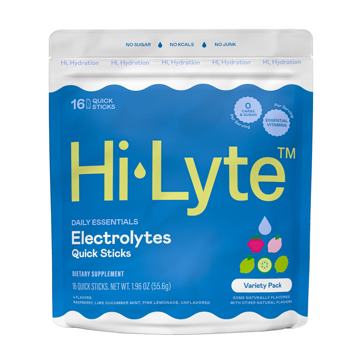 Hi-Lyte Daily Essentials Electrolytes Powder 1.96 Ounce