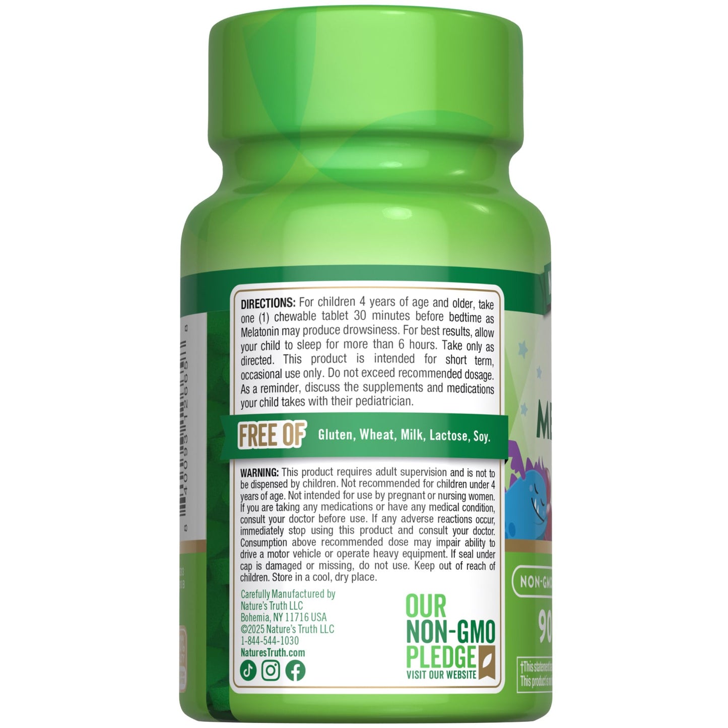 Nature's Truth Kids Melatonin Chewable Tablets 90 Count