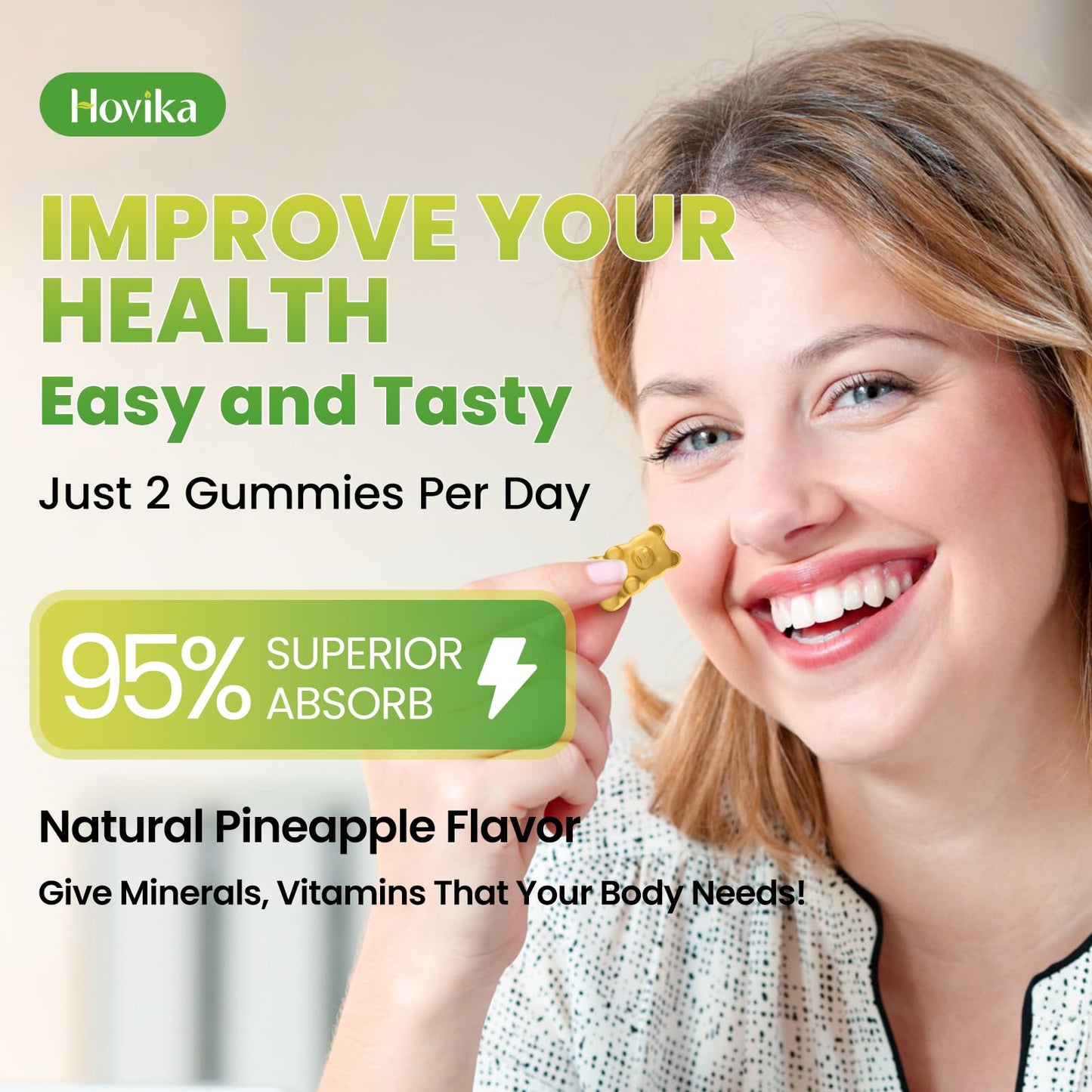 Hovika Calcium Magnesium Zinc Gummies 60 Gummies
