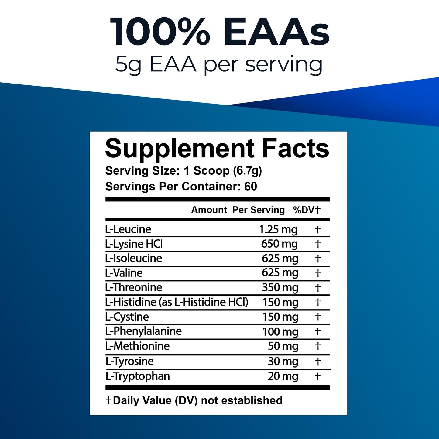 Ultimate 100% Essential Amino Acids Powder, 60 Servings