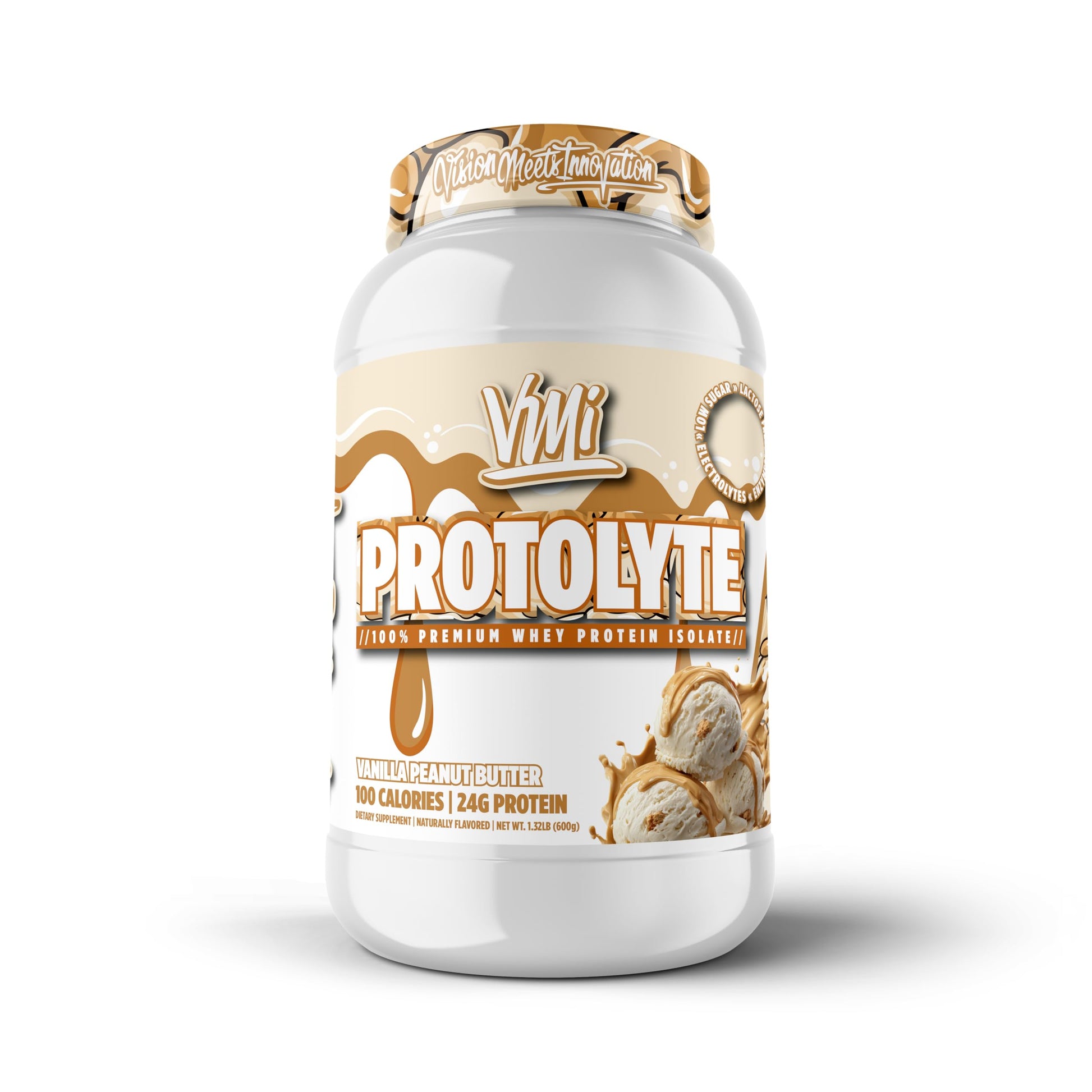VMI Sports ProtoLyte Whey Isolate Protein Powder 1.6 lb Vanilla Peanut Butter