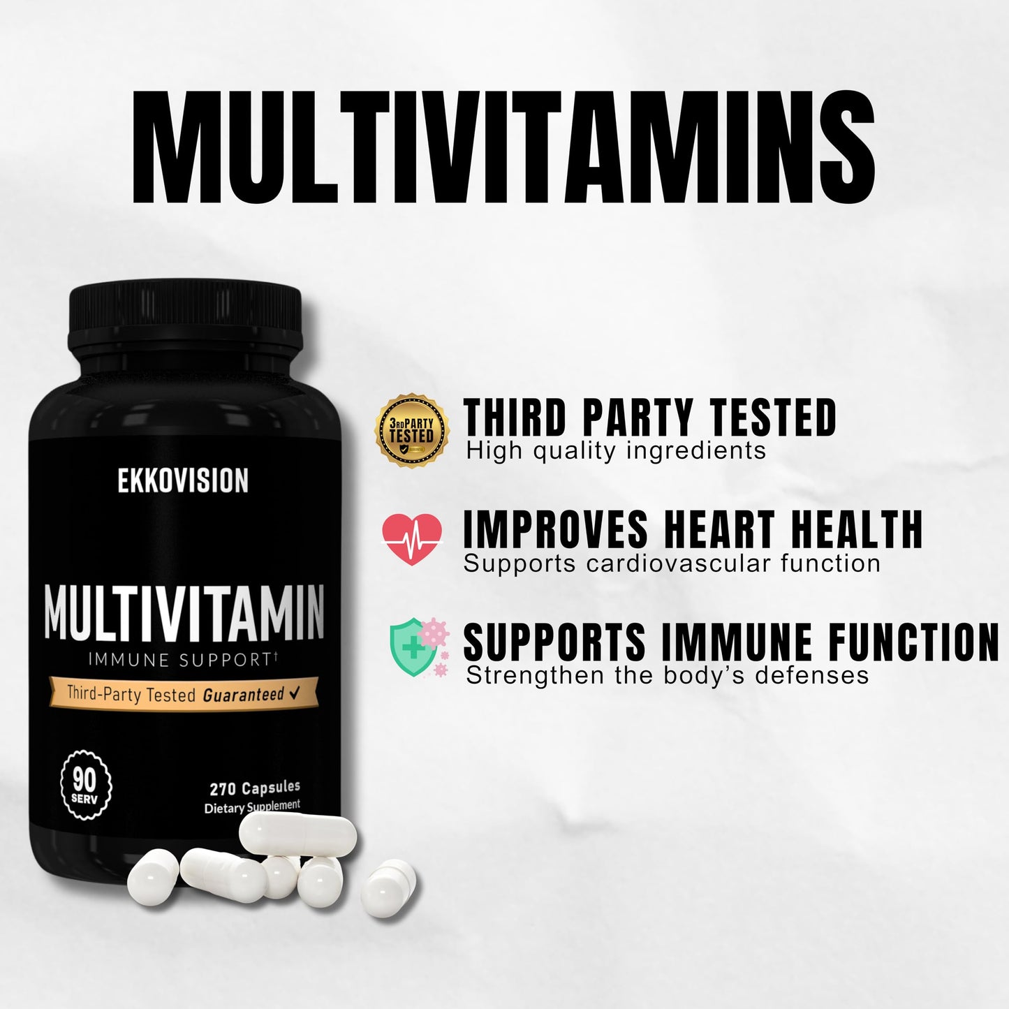 Ekkovision Multivitamin Plant Based Capsules 270