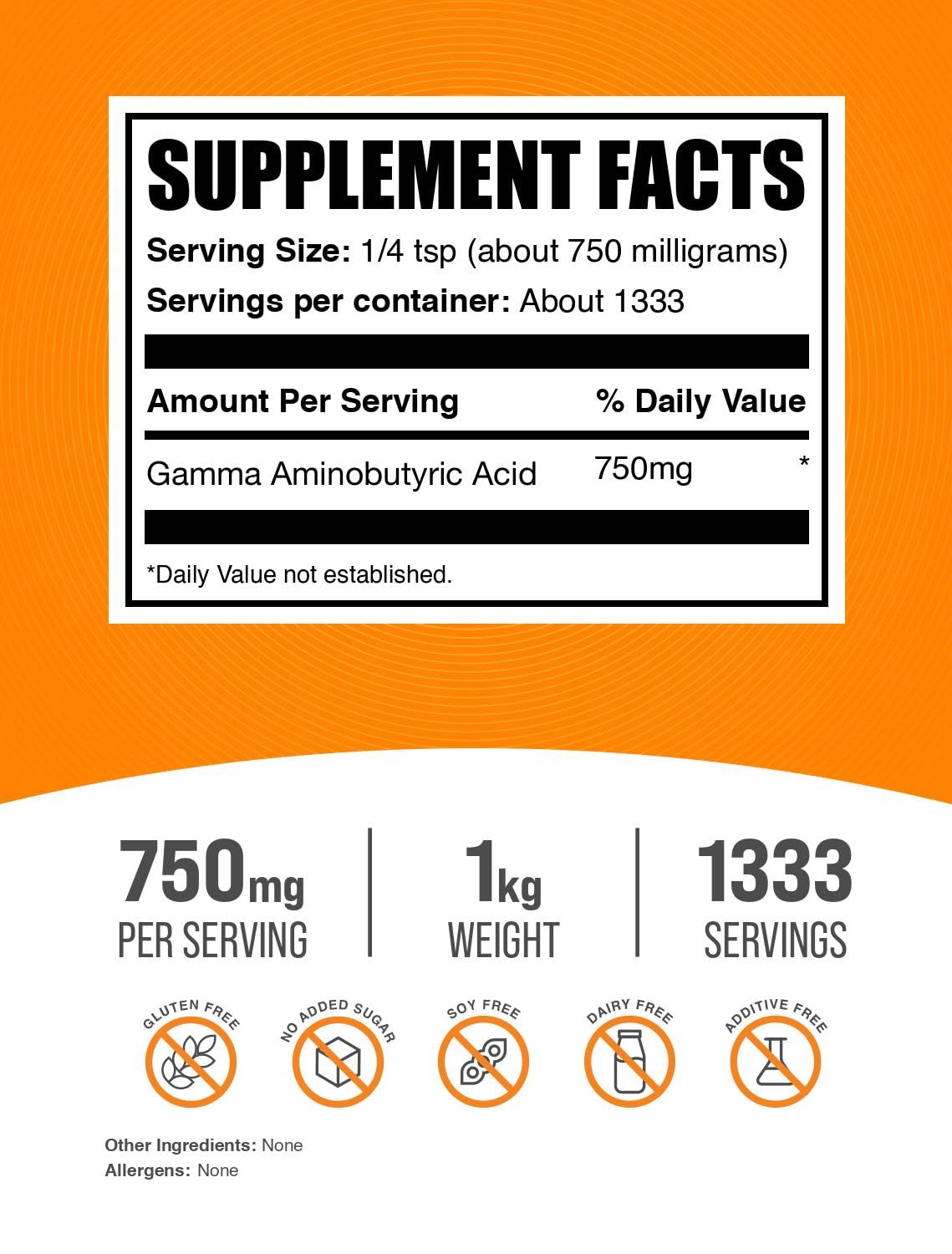 BulkSupplements GABA Powder 35.2