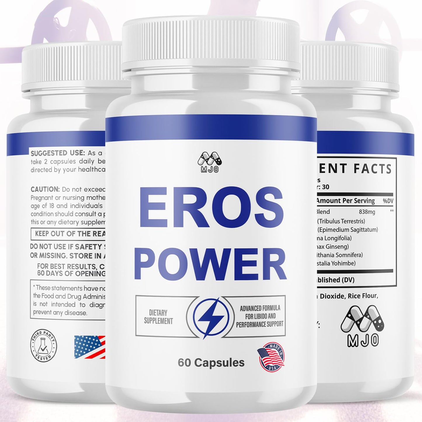 MJO Eros Power Capsules 180 Capsules