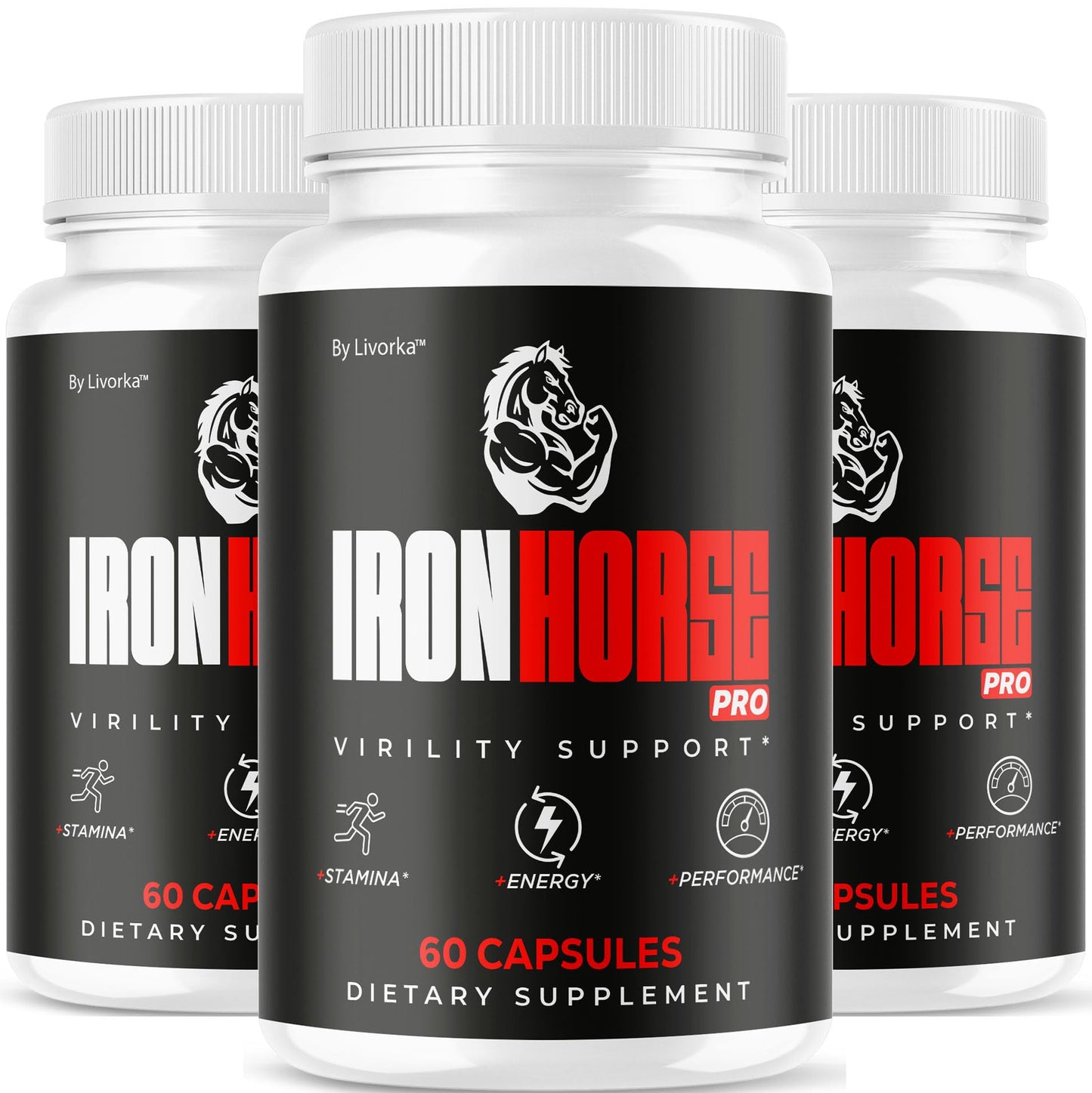 LIVORKA Iron Horse Pro Supplement Capsules 180 Capsules