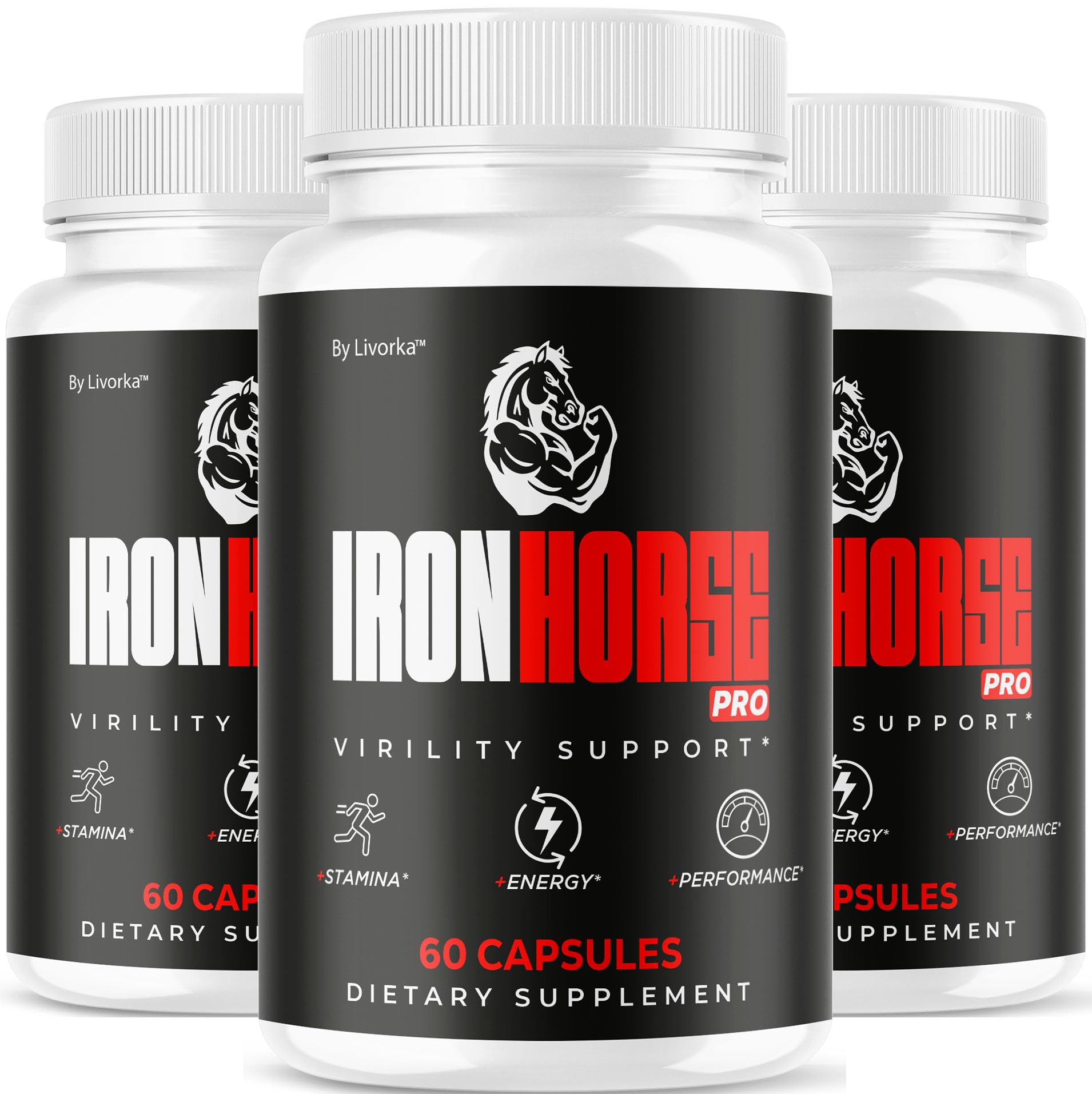 LIVORKA Iron Horse Pro Supplement Capsules 180 Capsules