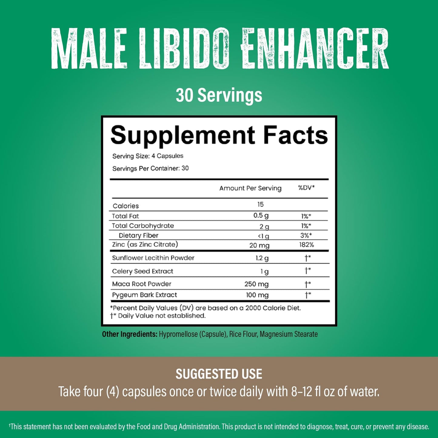 Leviathan Wellness Virility - Men's Potency Support Capsules, 120 Count