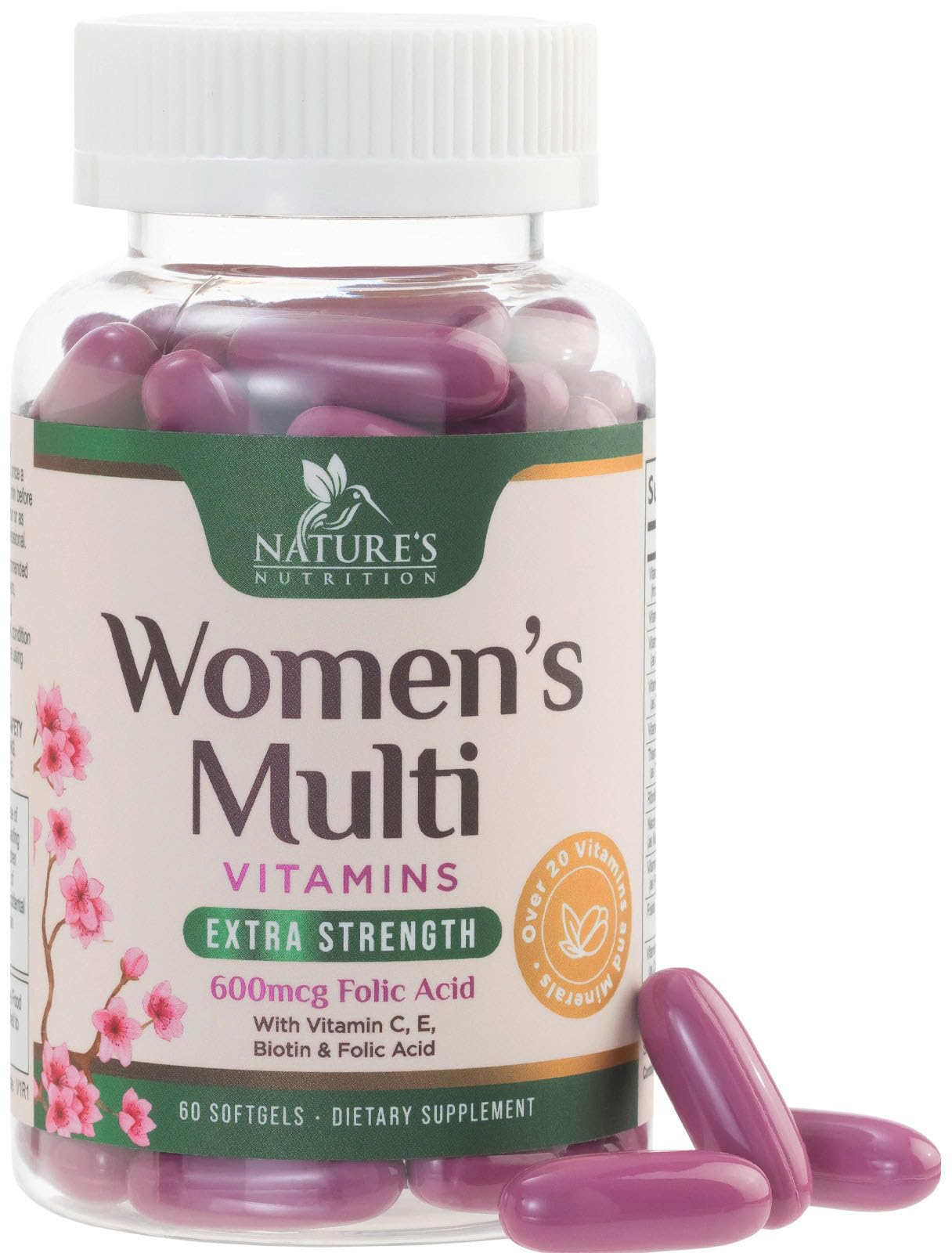 Nature's Nutrition Women's Multivitamin Softgels 60 Count